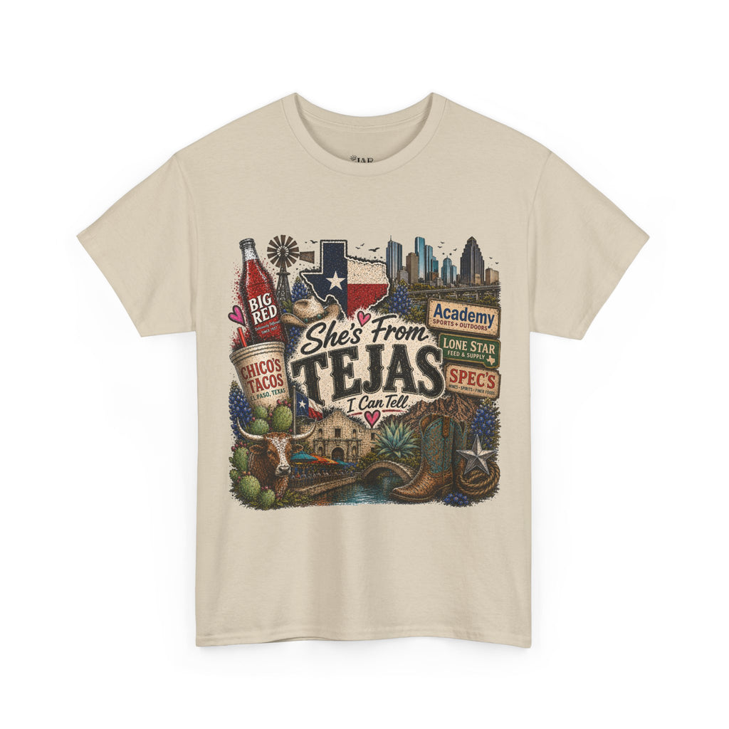 She’s from TEJAS Tee