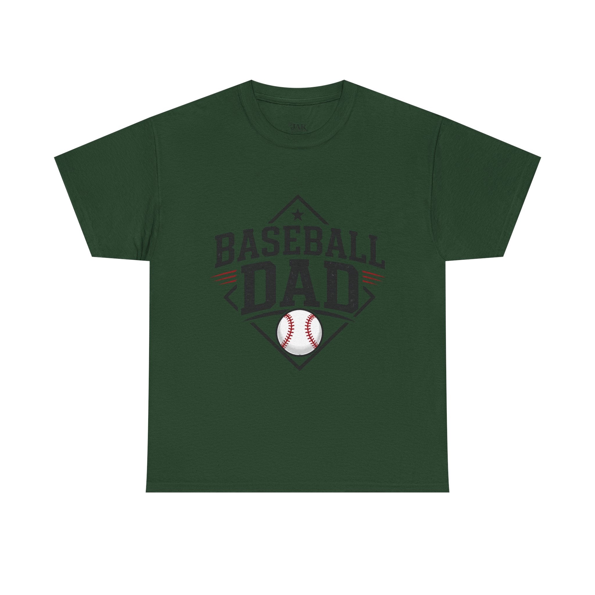 Baseball Dad T-Shirt — Personalized Back Name & Number Tee