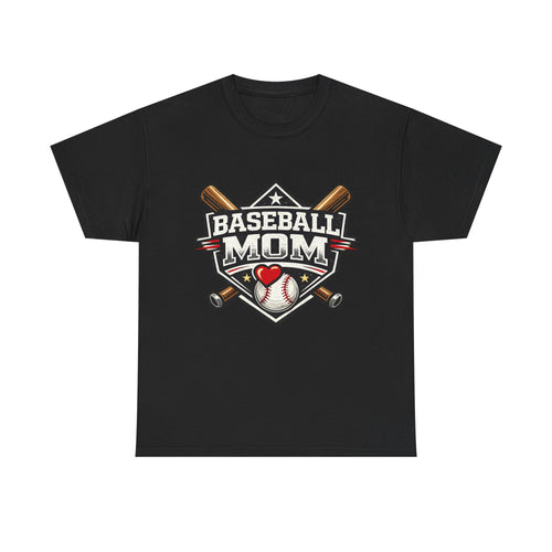 Baseball Mom T-Shirt — Personalized Back Name & Number Tee