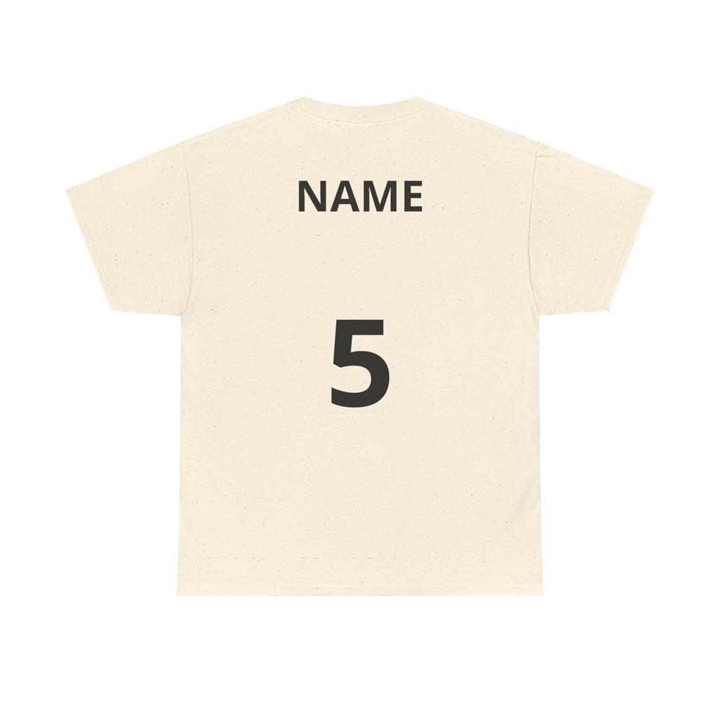 Baseball Dad T-Shirt — Personalized Back Name & Number Tee