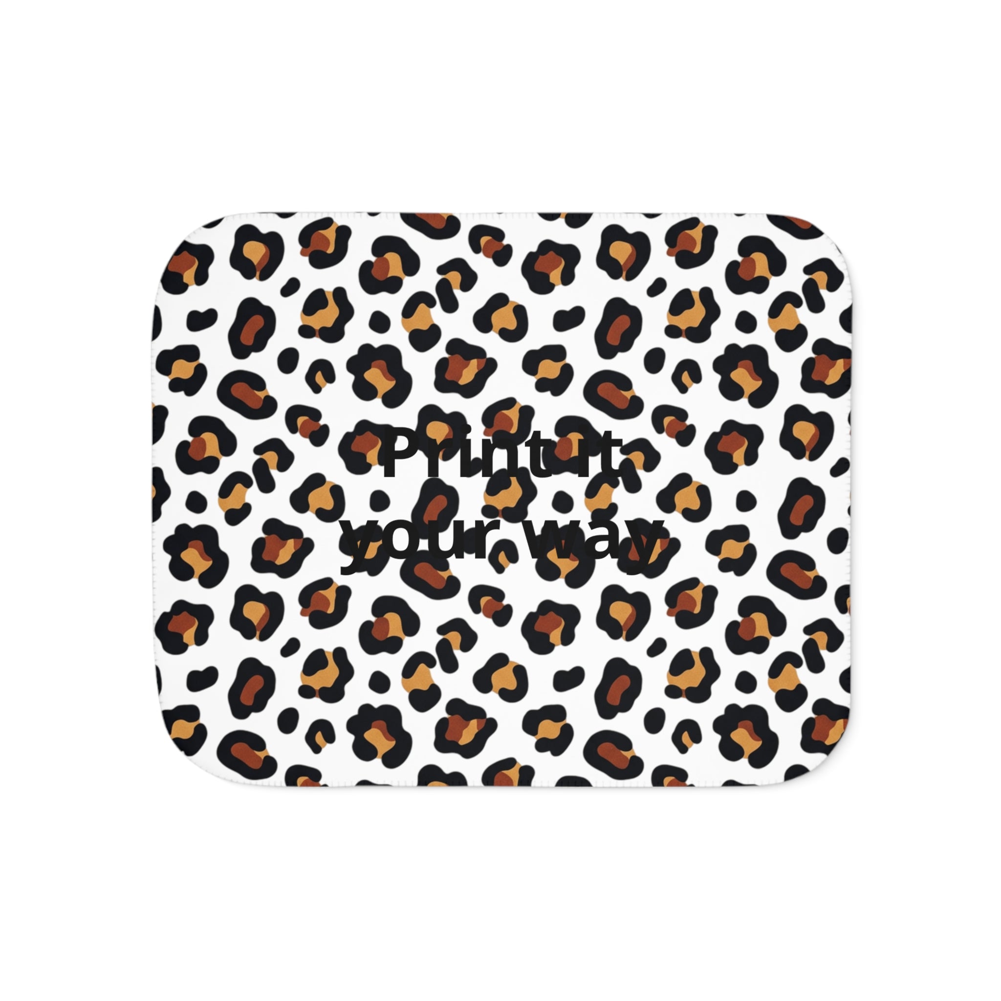 Leopard Print Sherpa Blanket | Animal Print Cozy Throw