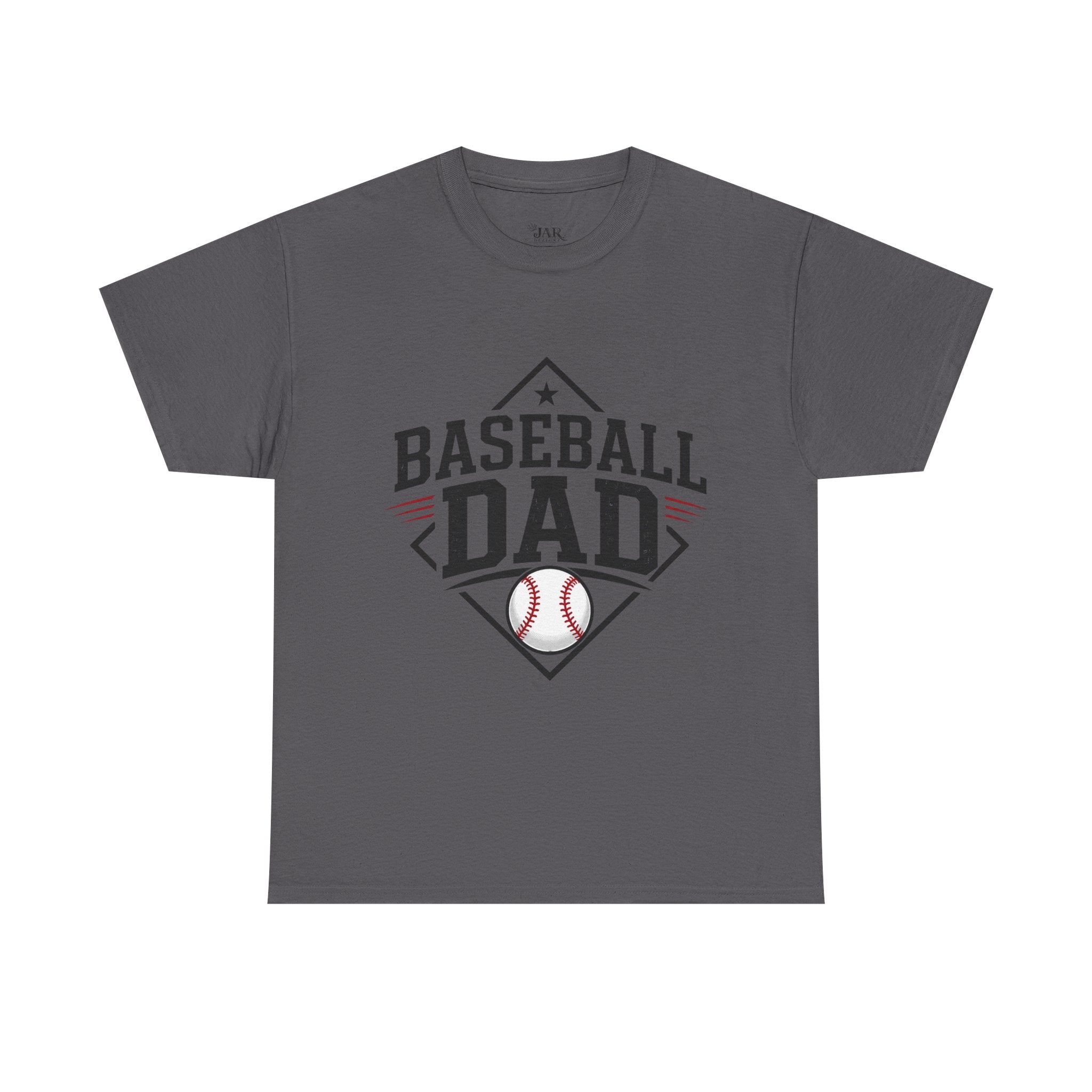 Baseball Dad T-Shirt — Personalized Back Name & Number Tee
