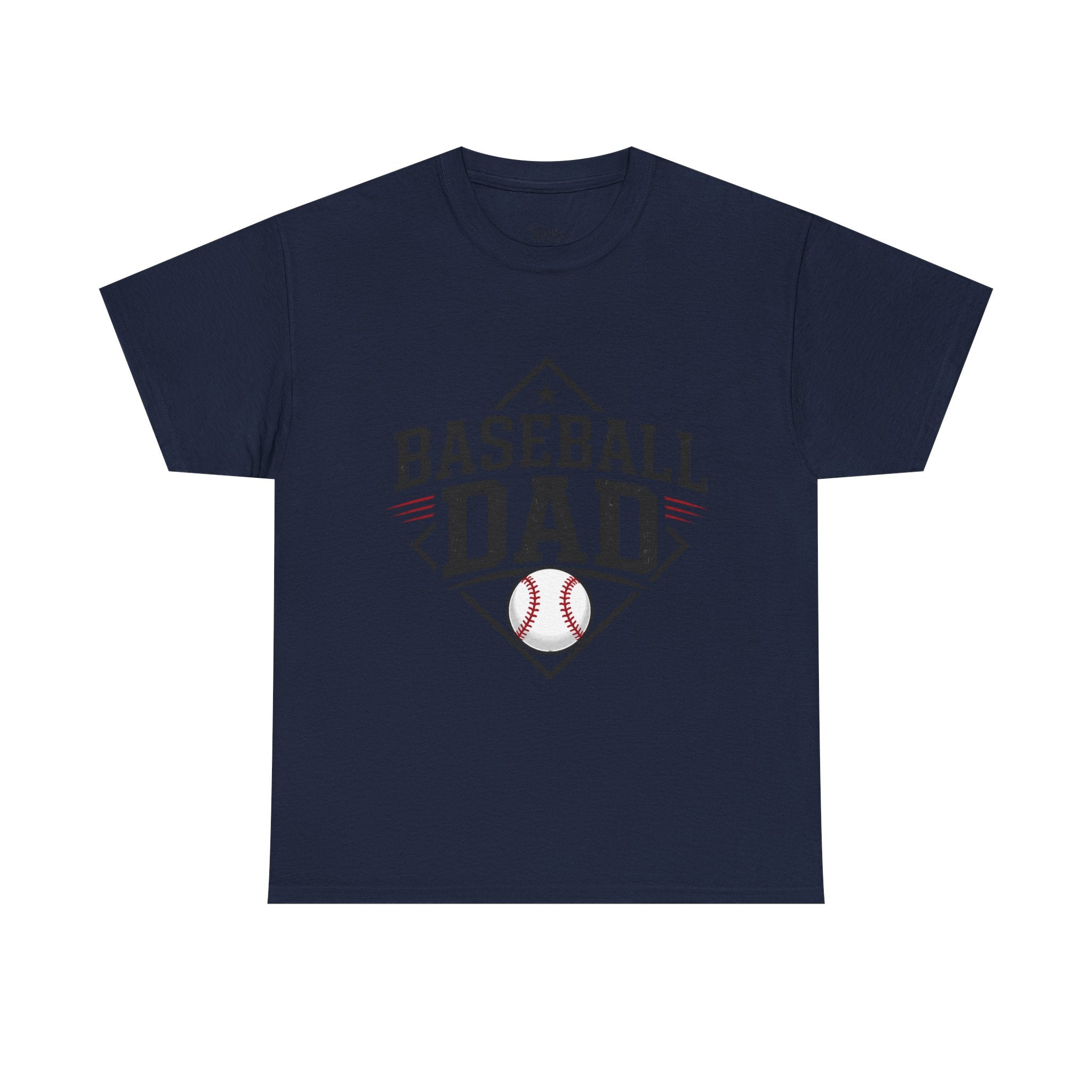 Baseball Dad T-Shirt — Personalized Back Name & Number Tee