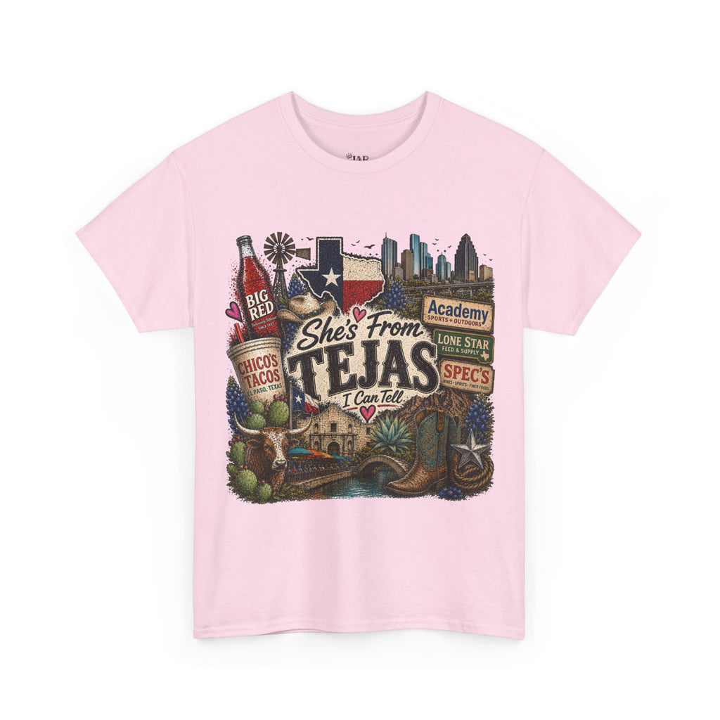 She’s from TEJAS Tee