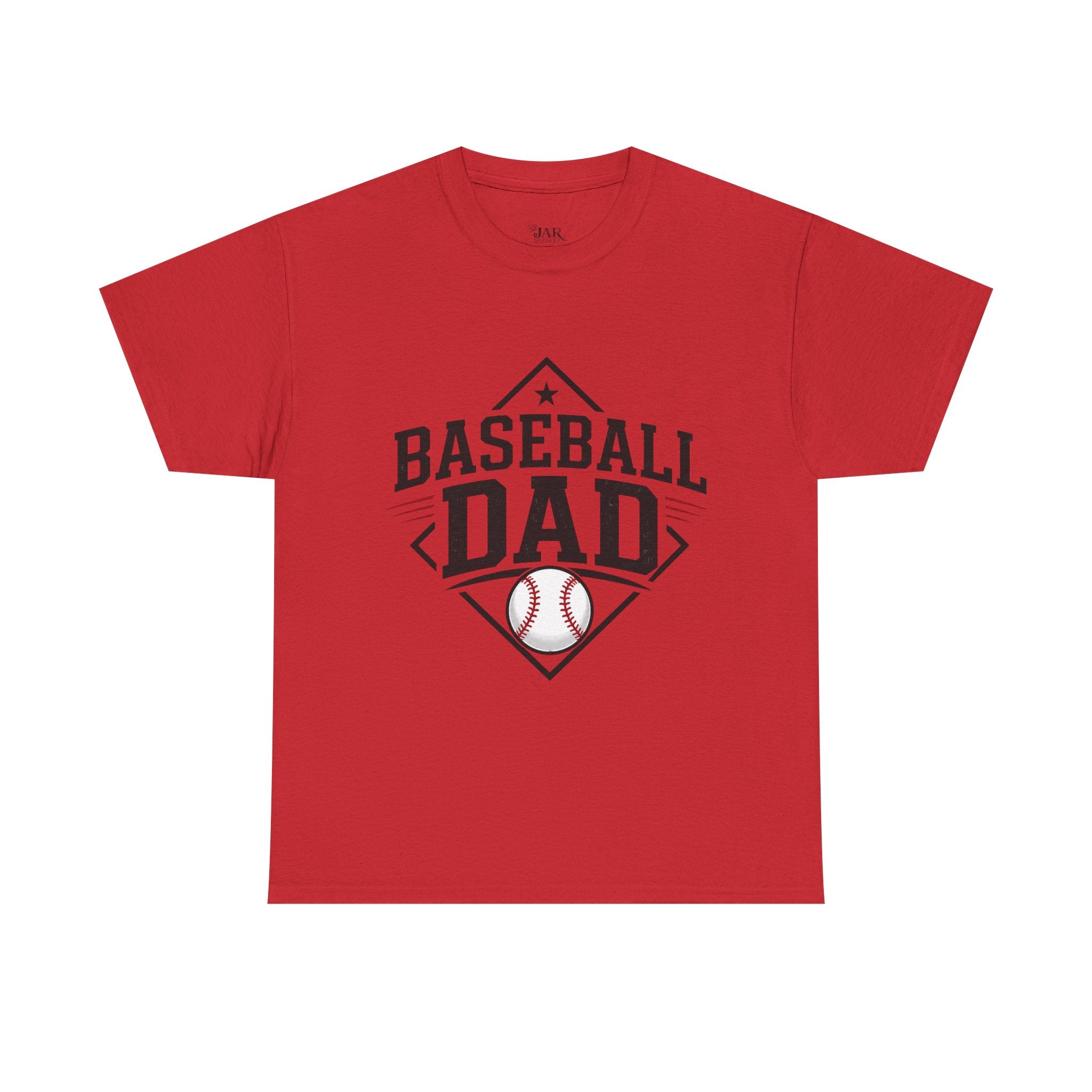 Baseball Dad T-Shirt — Personalized Back Name & Number Tee
