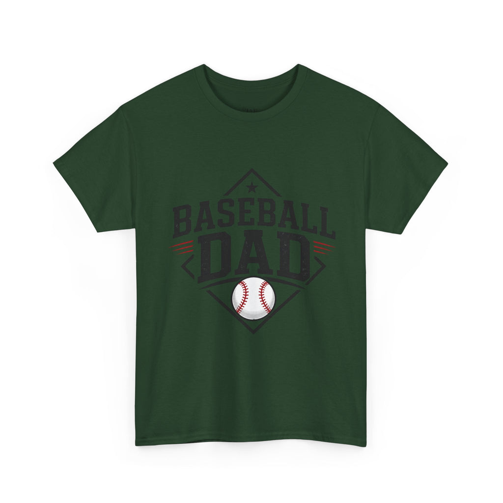 Baseball Dad T-Shirt — Personalized Back Name & Number Tee