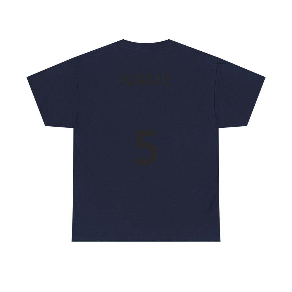 Baseball Dad T-Shirt — Personalized Back Name & Number Tee