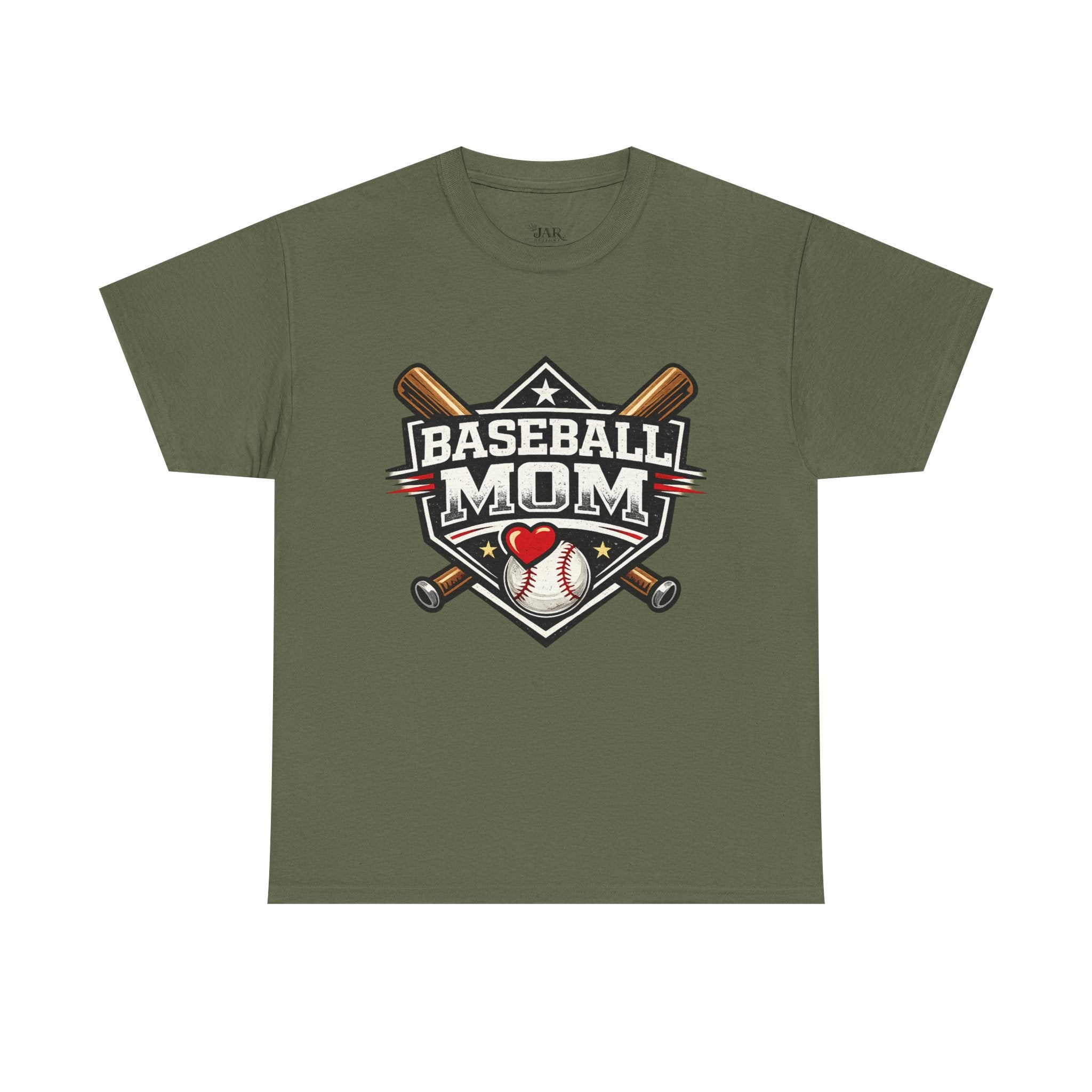 Baseball Mom T-Shirt — Personalized Back Name & Number Tee