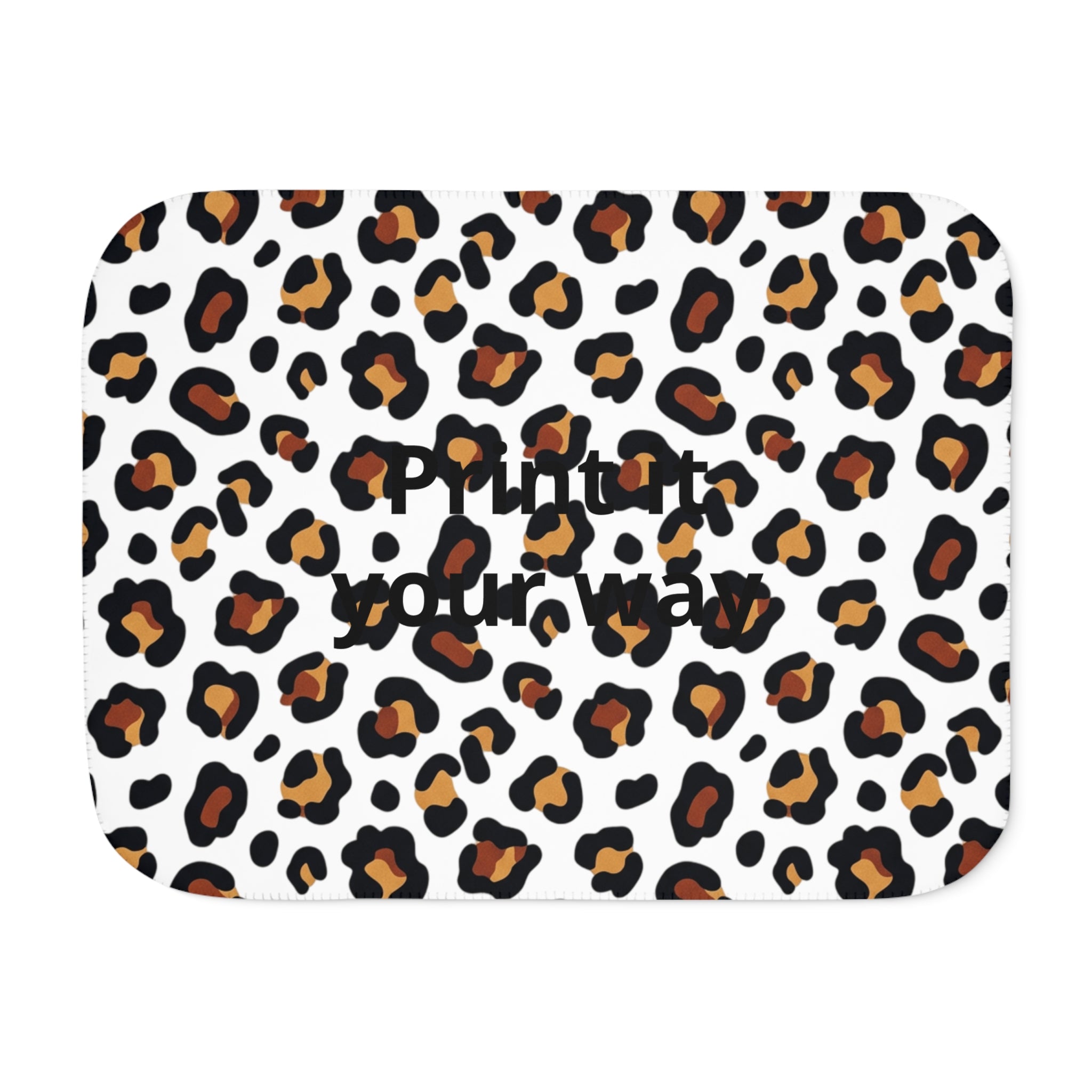 Leopard Print Sherpa Blanket | Animal Print Cozy Throw