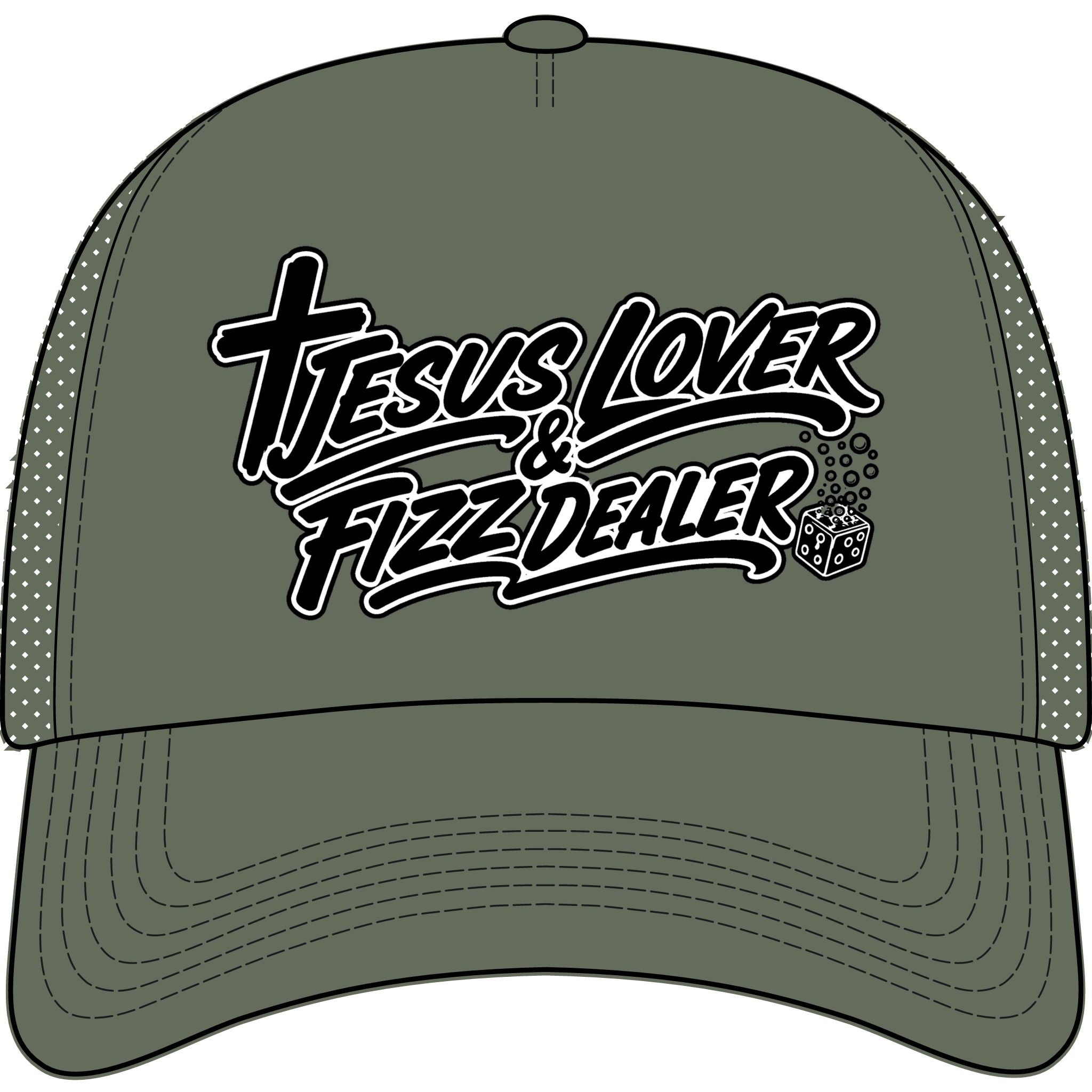 Jesus & Fizzin Foam Trucker Cap