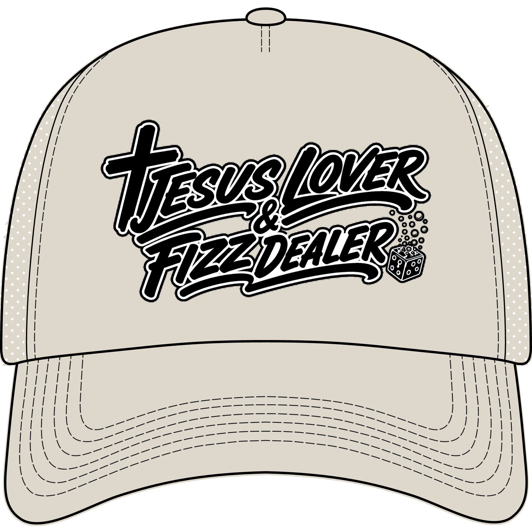 Jesus & Fizzin Foam Trucker Cap