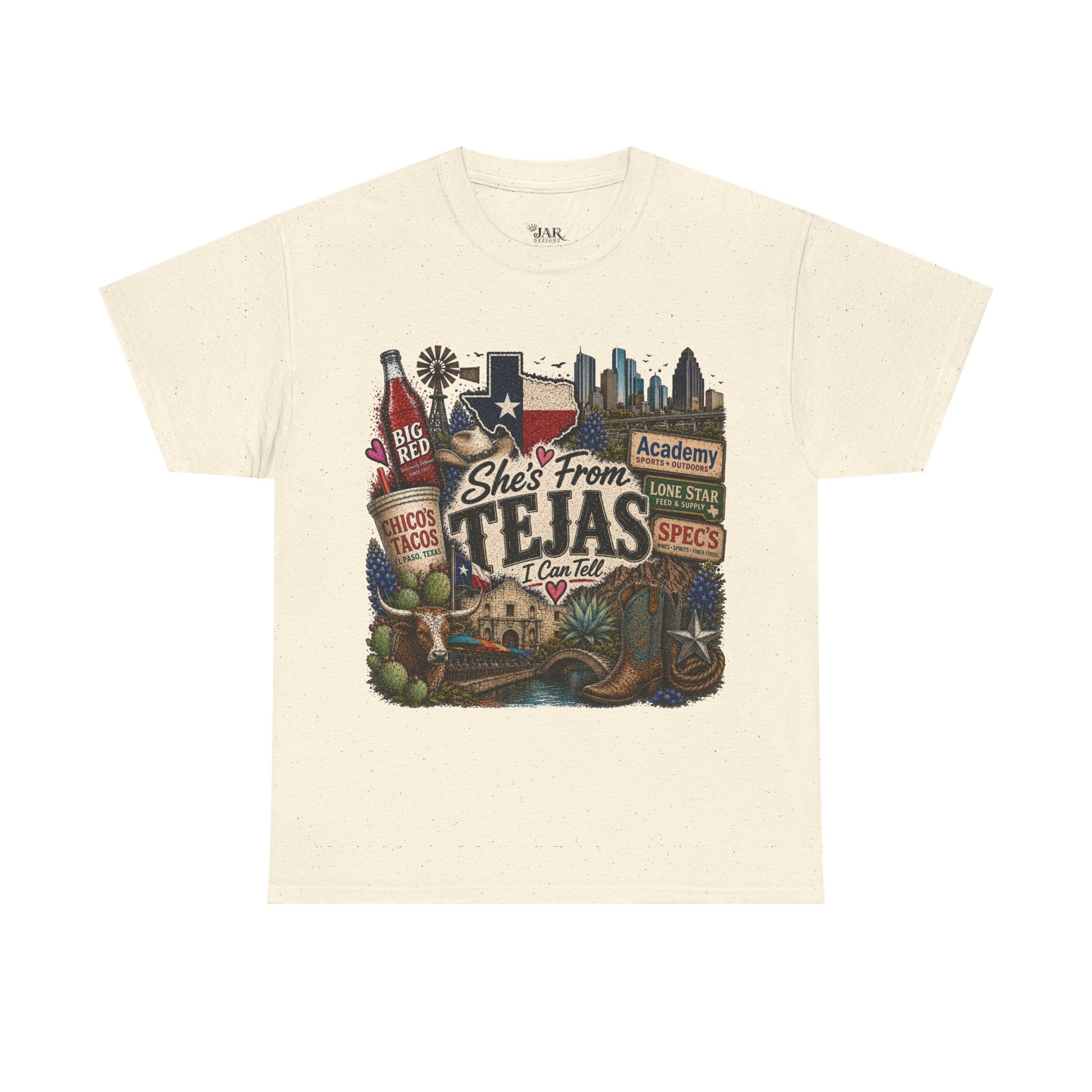 She’s from TEJAS Tee