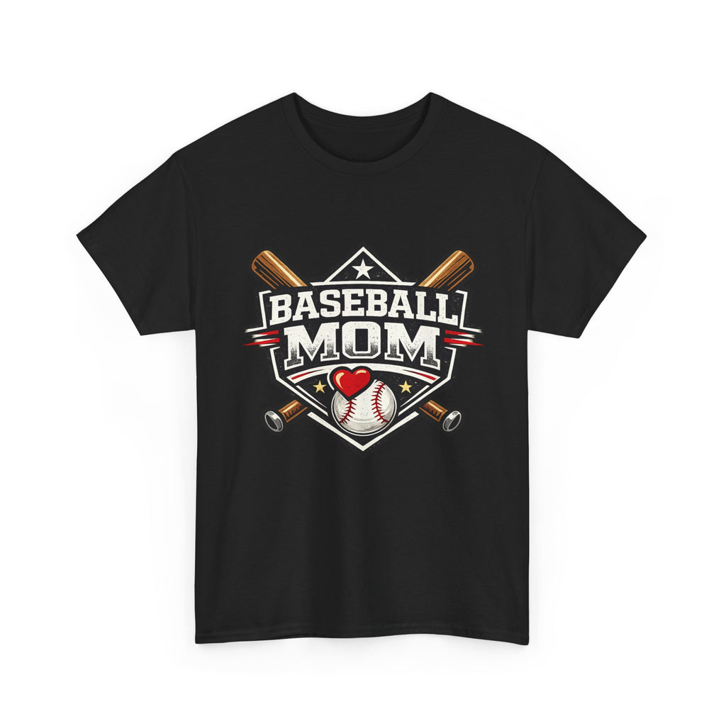 Baseball Mom T-Shirt — Personalized Back Name & Number Tee