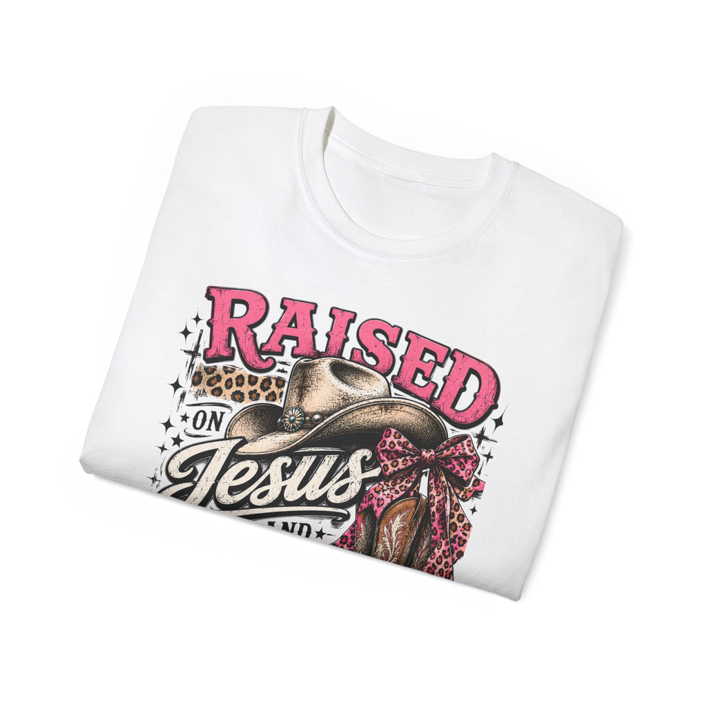 Raised on Jesus & Country Cotton Tee