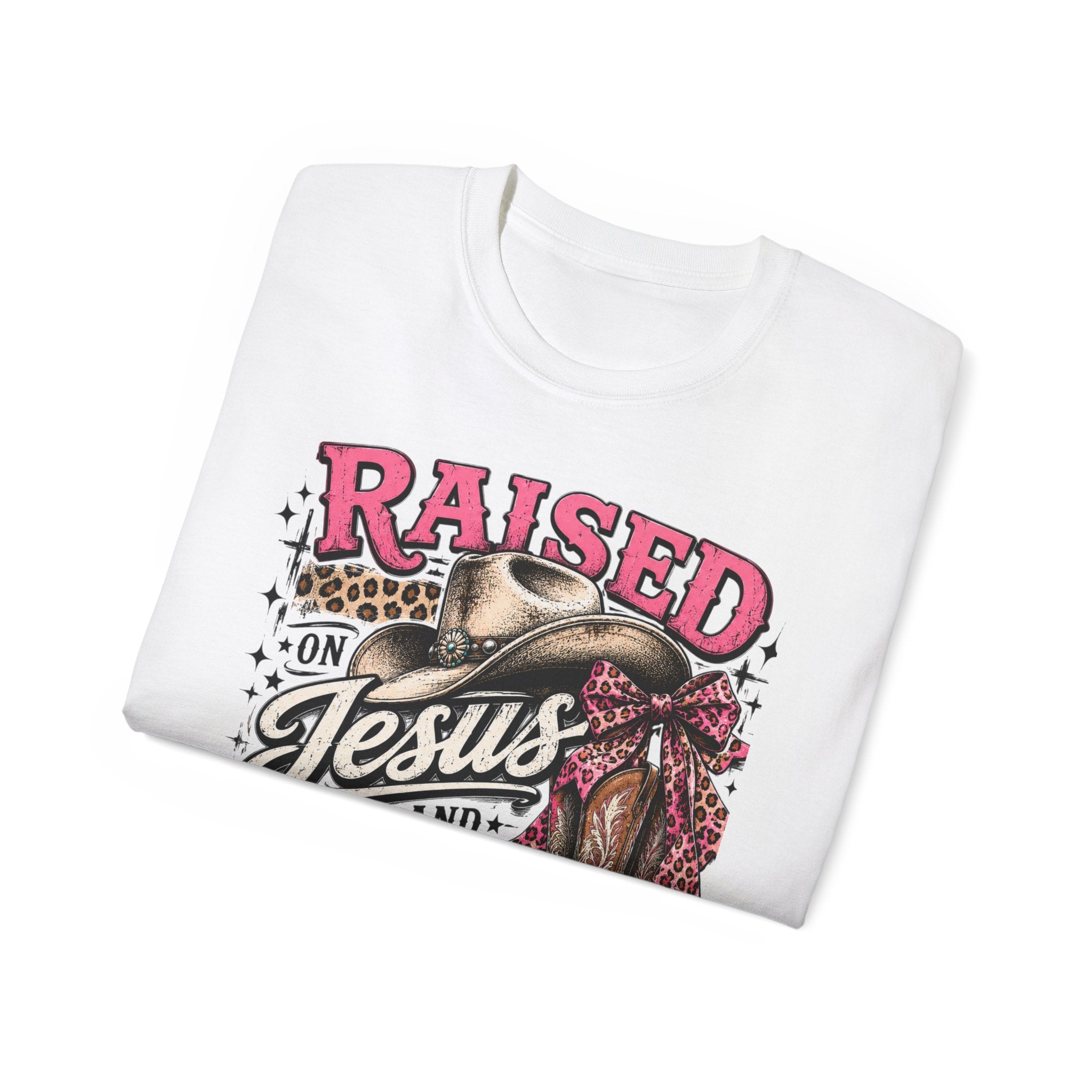 Raised on Jesus & Country Cotton Tee
