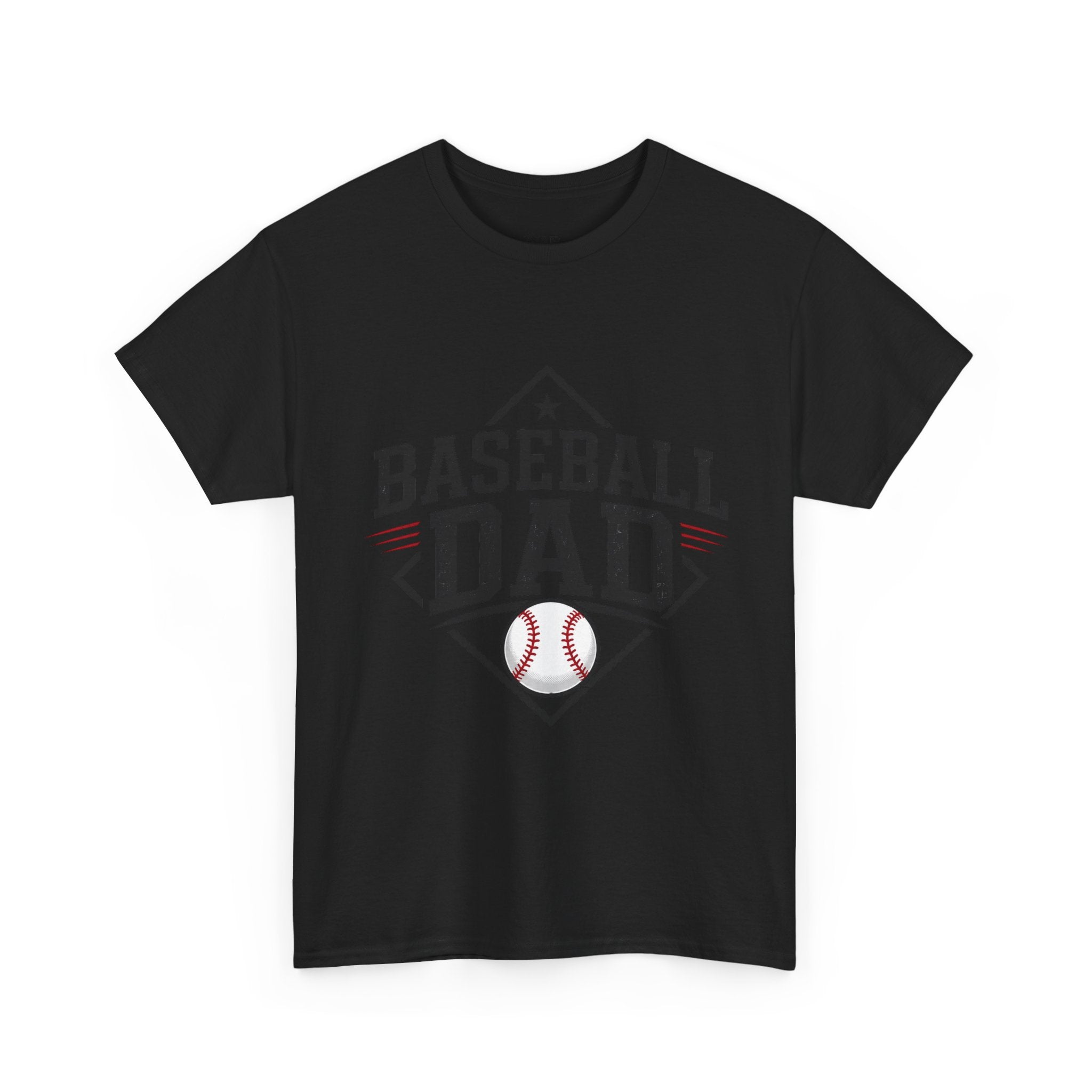 Baseball Dad T-Shirt — Personalized Back Name & Number Tee