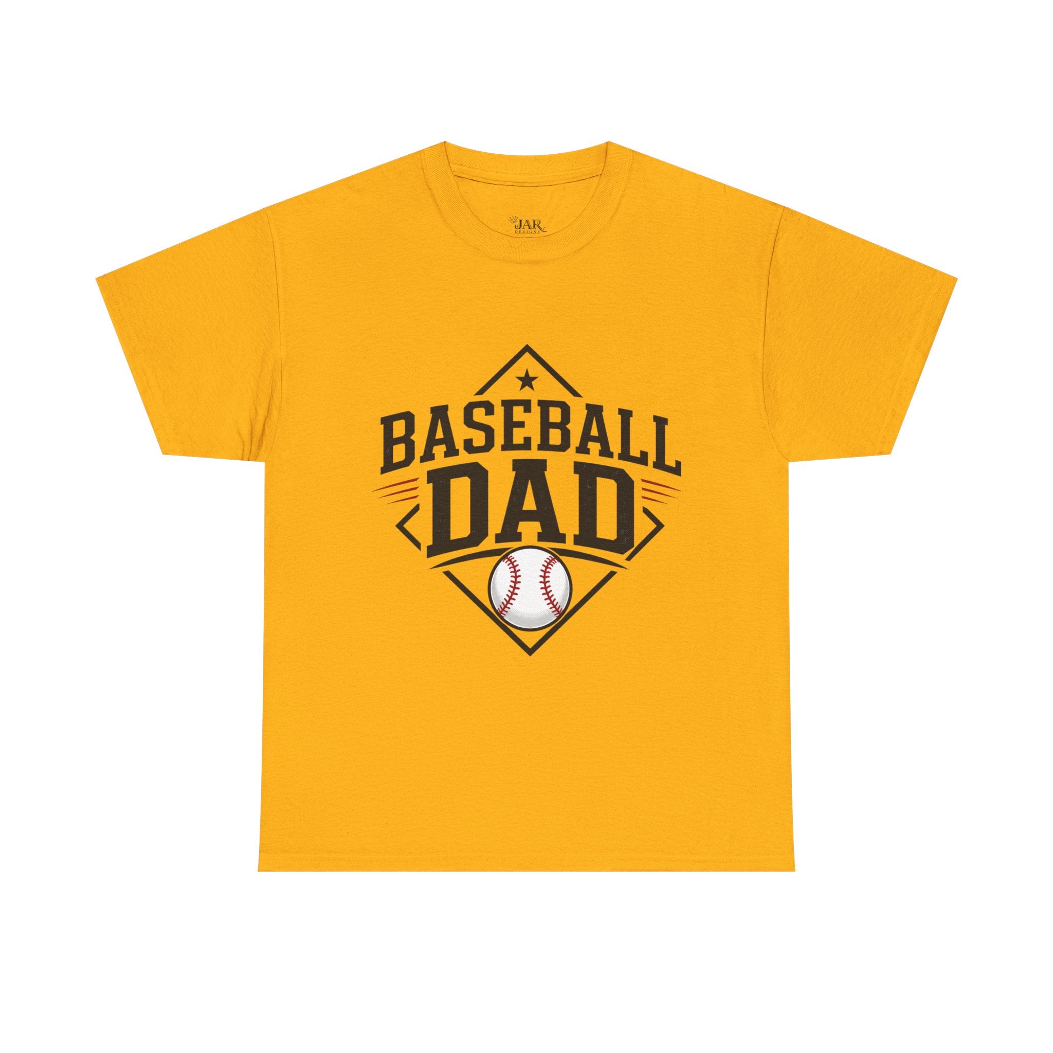 Baseball Dad T-Shirt — Personalized Back Name & Number Tee