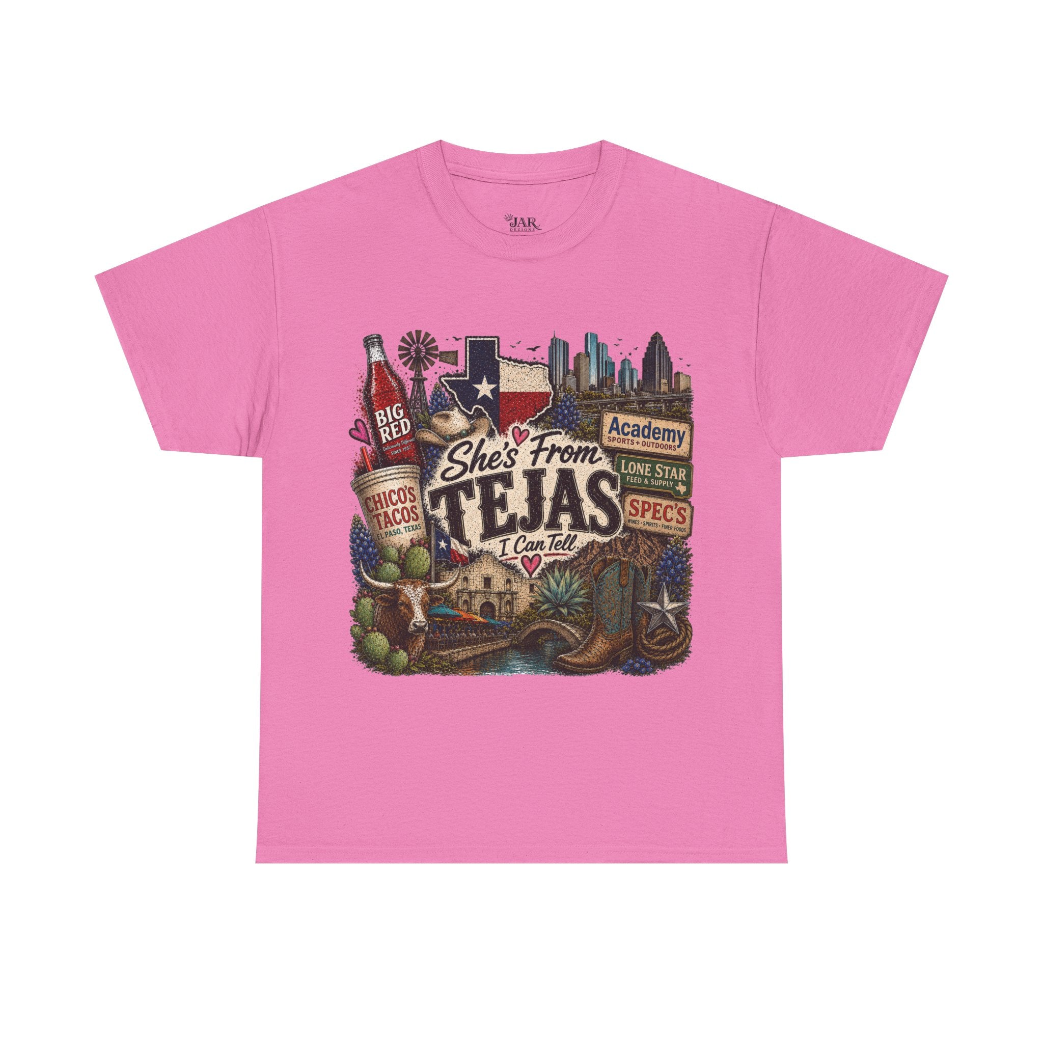 She’s from TEJAS Tee