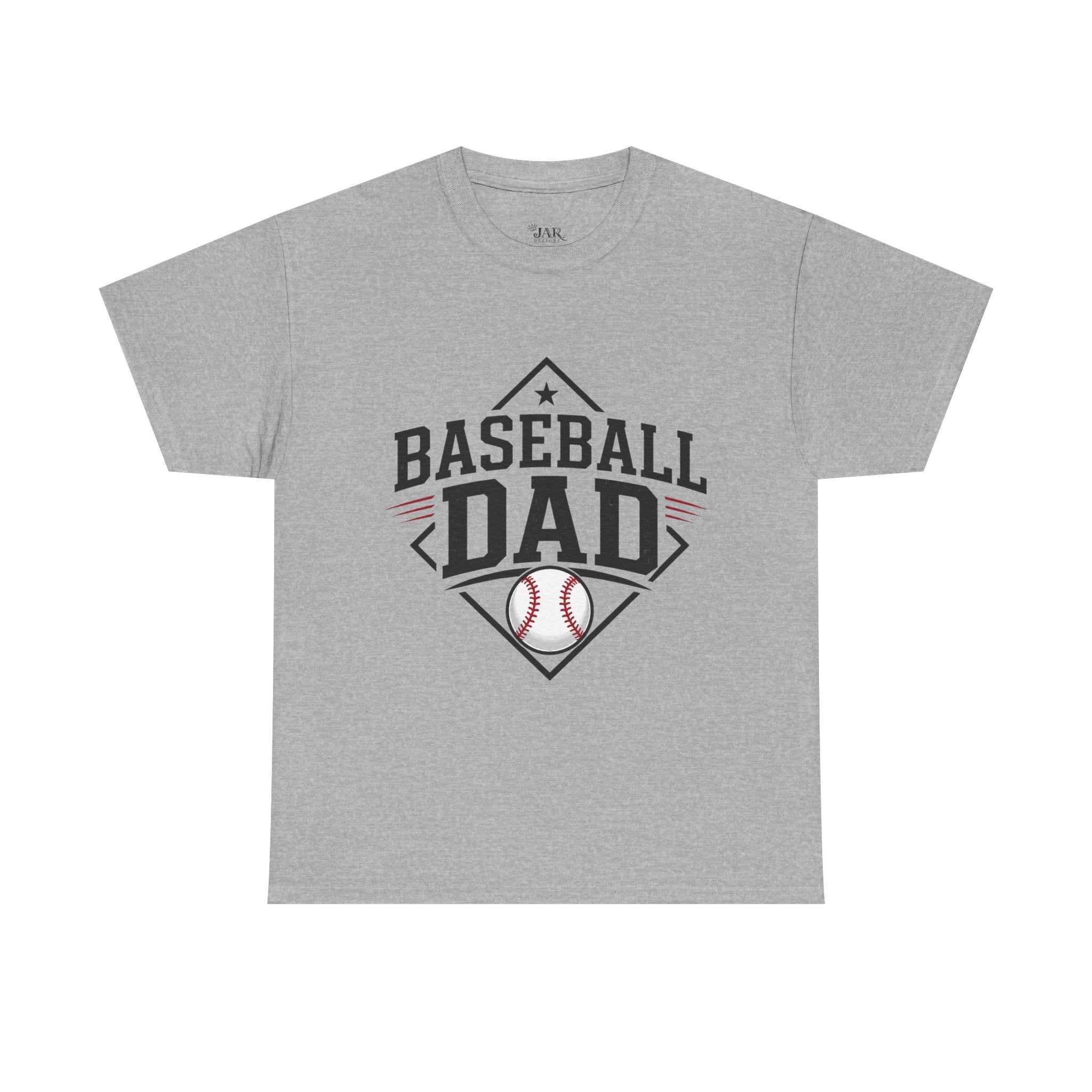 Baseball Dad T-Shirt — Personalized Back Name & Number Tee