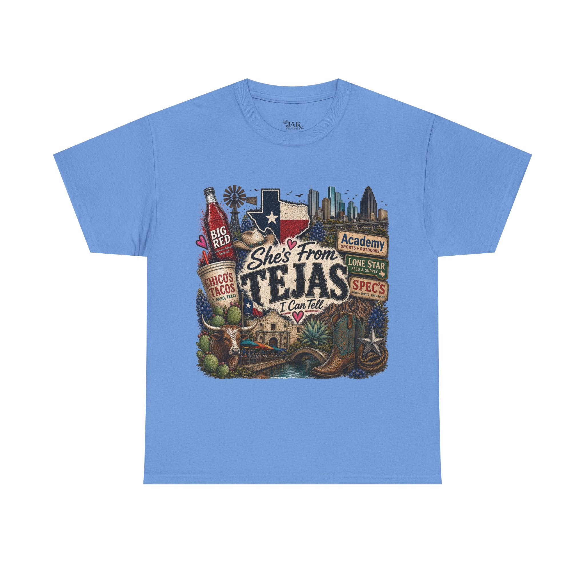 She’s from TEJAS Tee