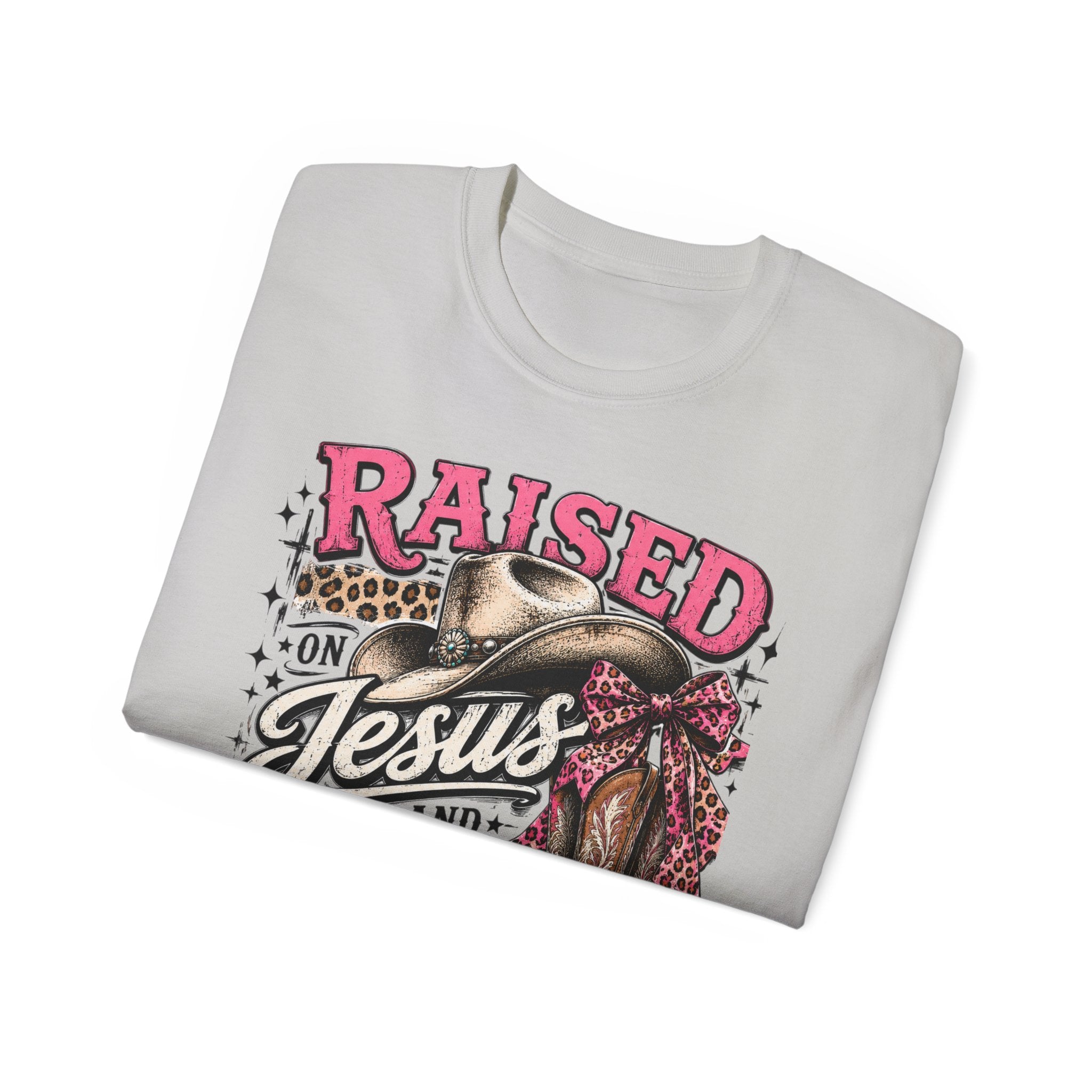 Raised on Jesus & Country Cotton Tee