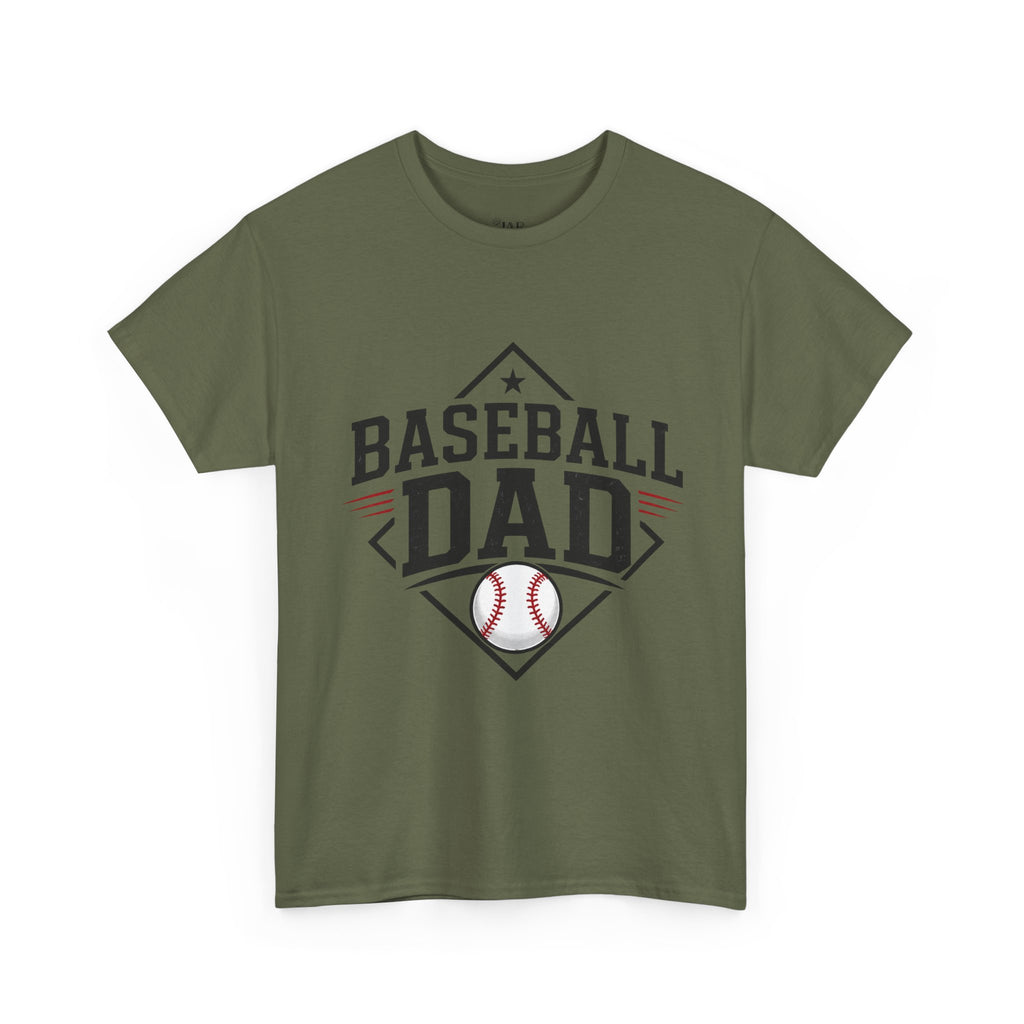 Baseball Dad T-Shirt — Personalized Back Name & Number Tee