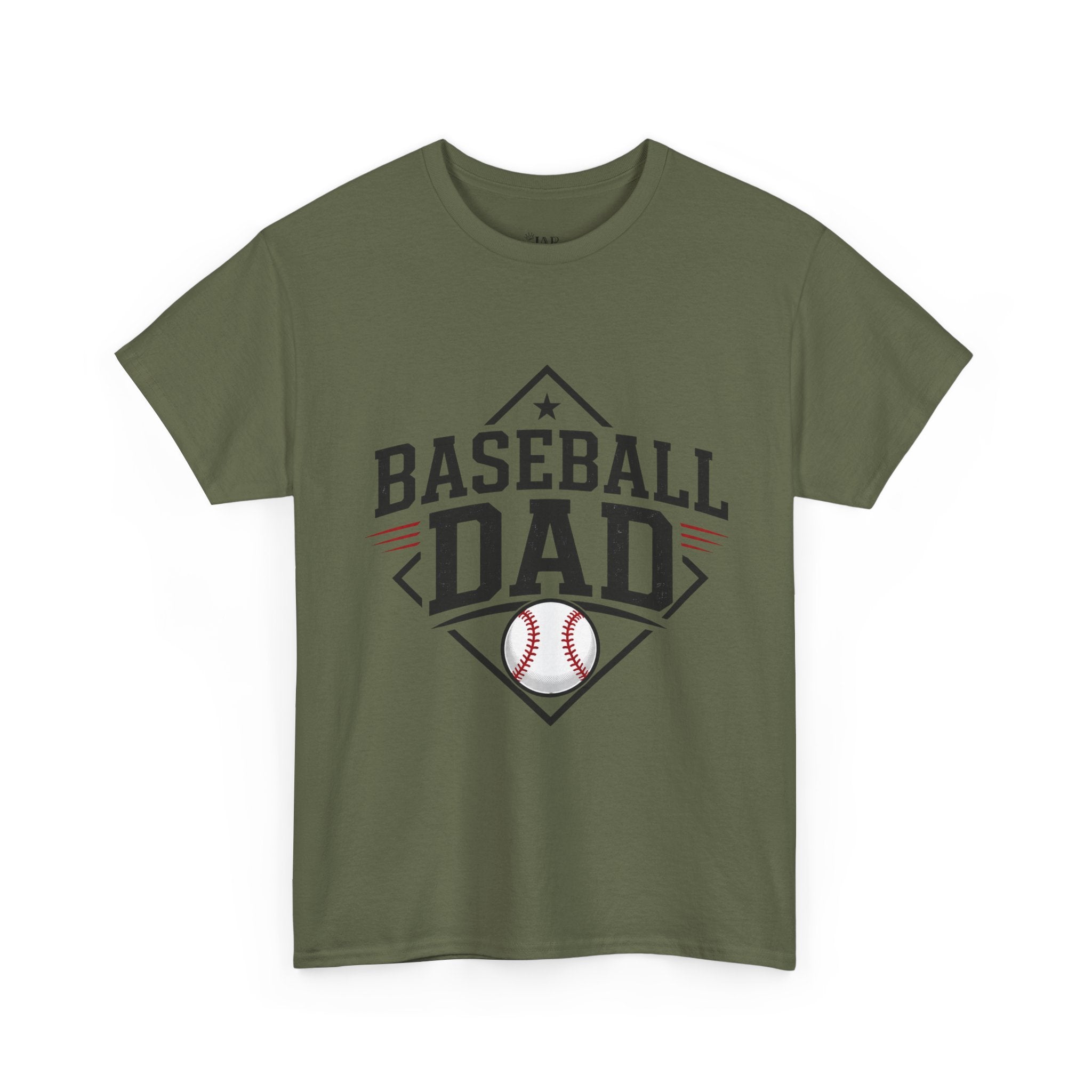 Baseball Dad T-Shirt — Personalized Back Name & Number Tee