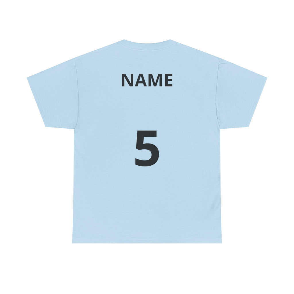 Baseball Dad T-Shirt — Personalized Back Name & Number Tee