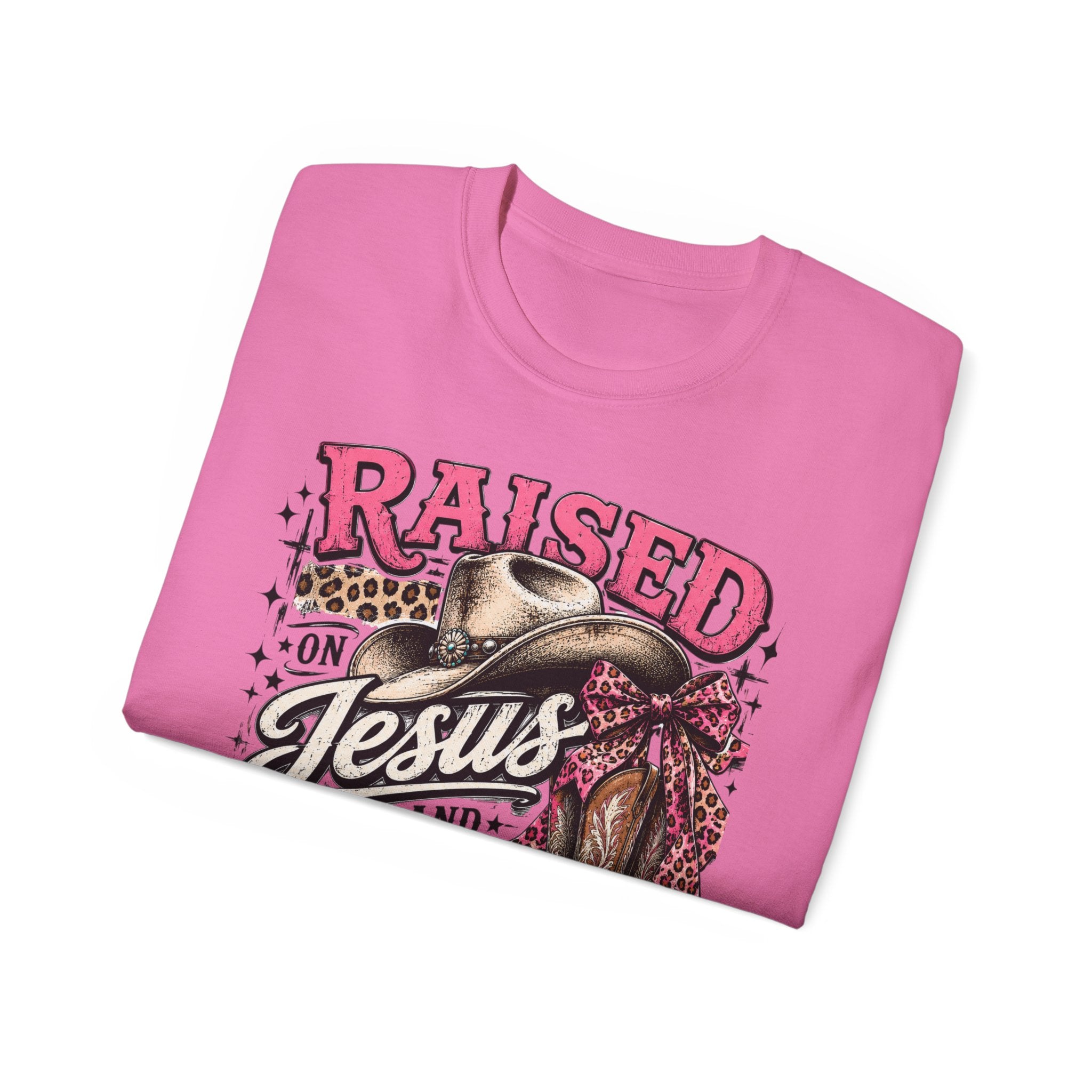 Raised on Jesus & Country Cotton Tee