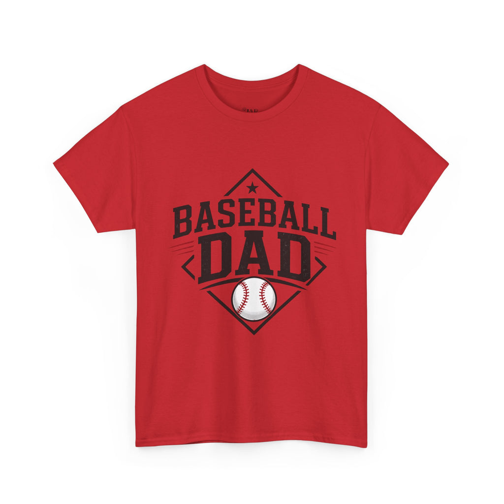 Baseball Dad T-Shirt — Personalized Back Name & Number Tee