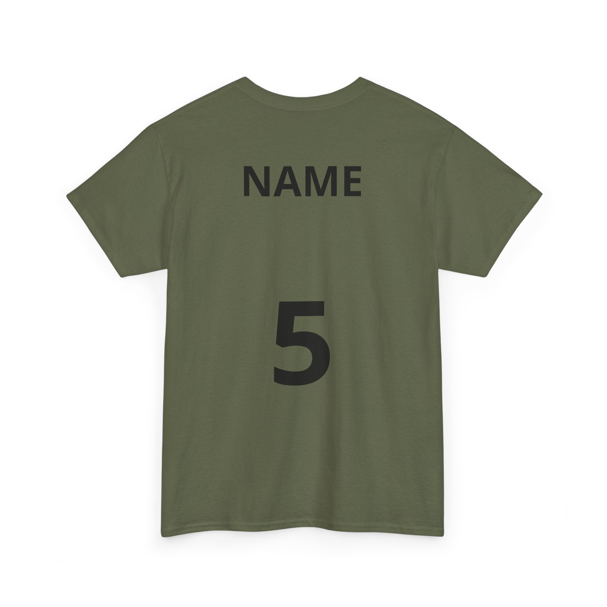 Baseball Dad T-Shirt — Personalized Back Name & Number Tee