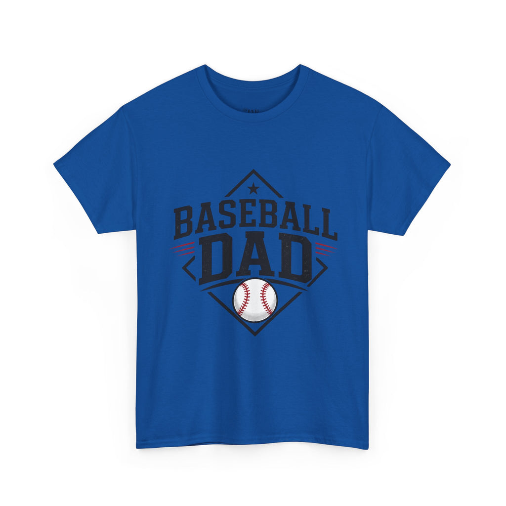 Baseball Dad T-Shirt — Personalized Back Name & Number Tee