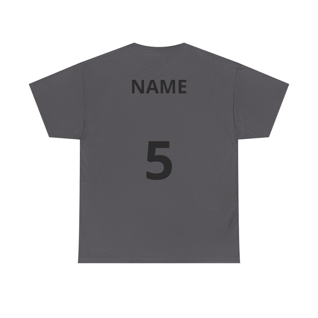 Baseball Dad T-Shirt — Personalized Back Name & Number Tee