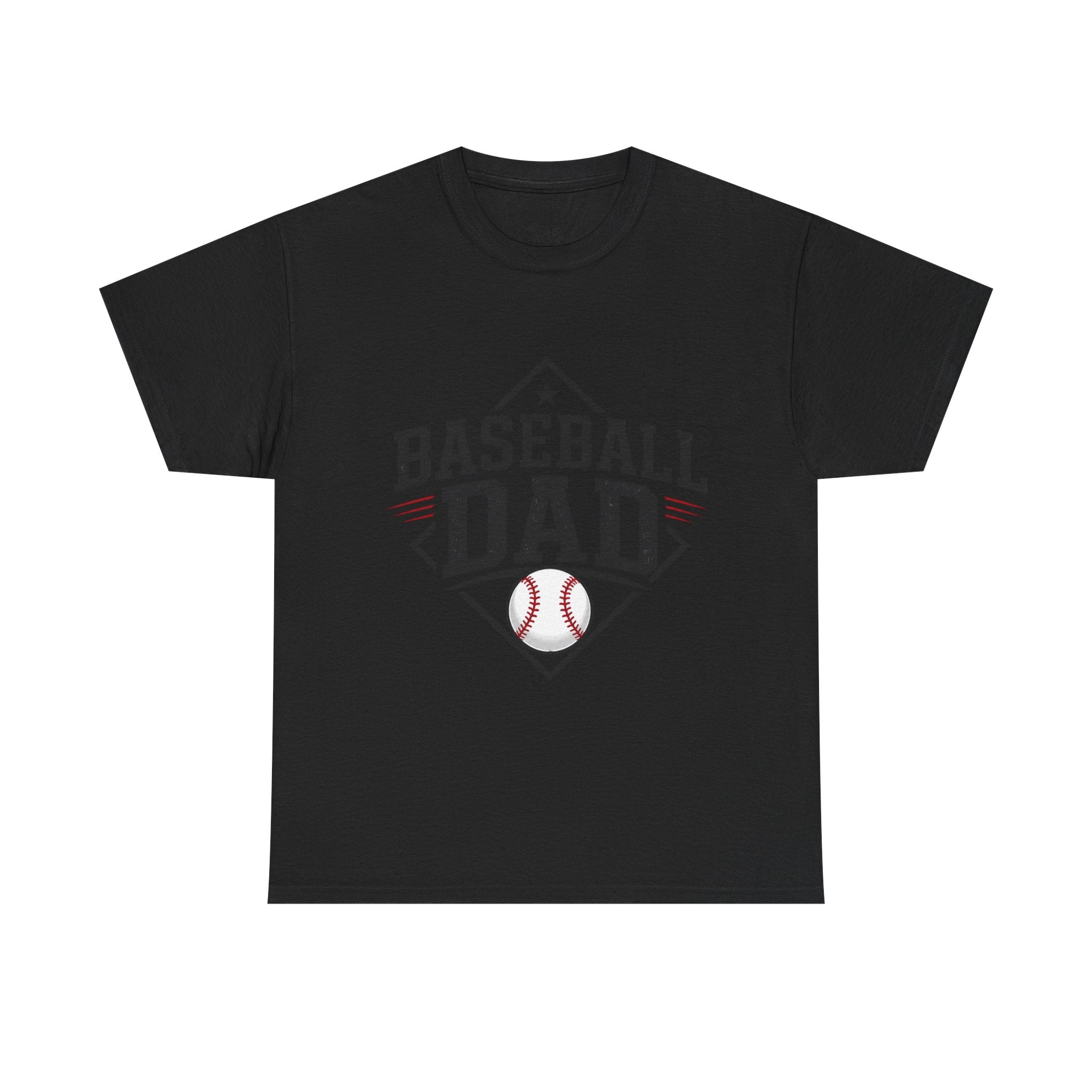 Baseball Dad T-Shirt — Personalized Back Name & Number Tee