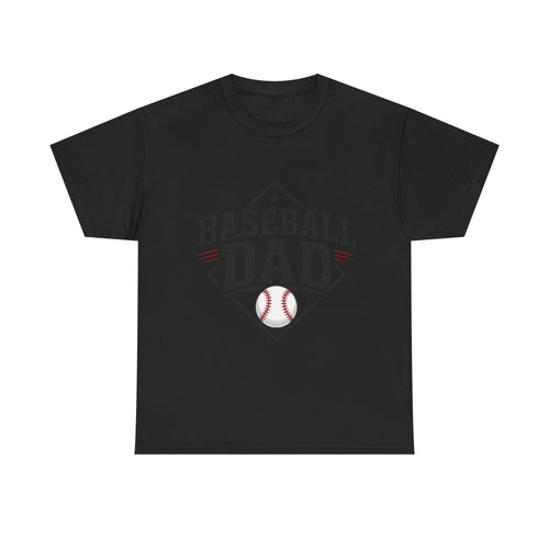 Baseball Dad T-Shirt — Personalized Back Name & Number Tee