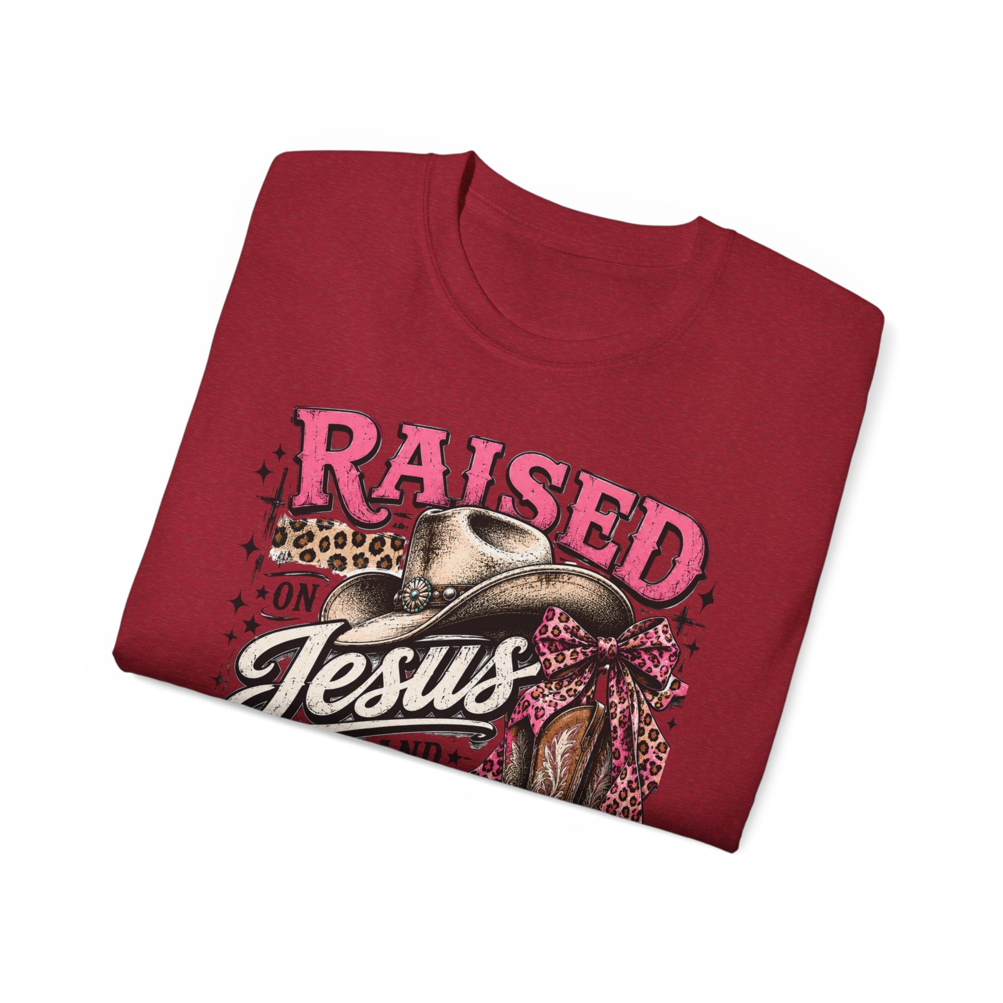 Raised on Jesus & Country Cotton Tee