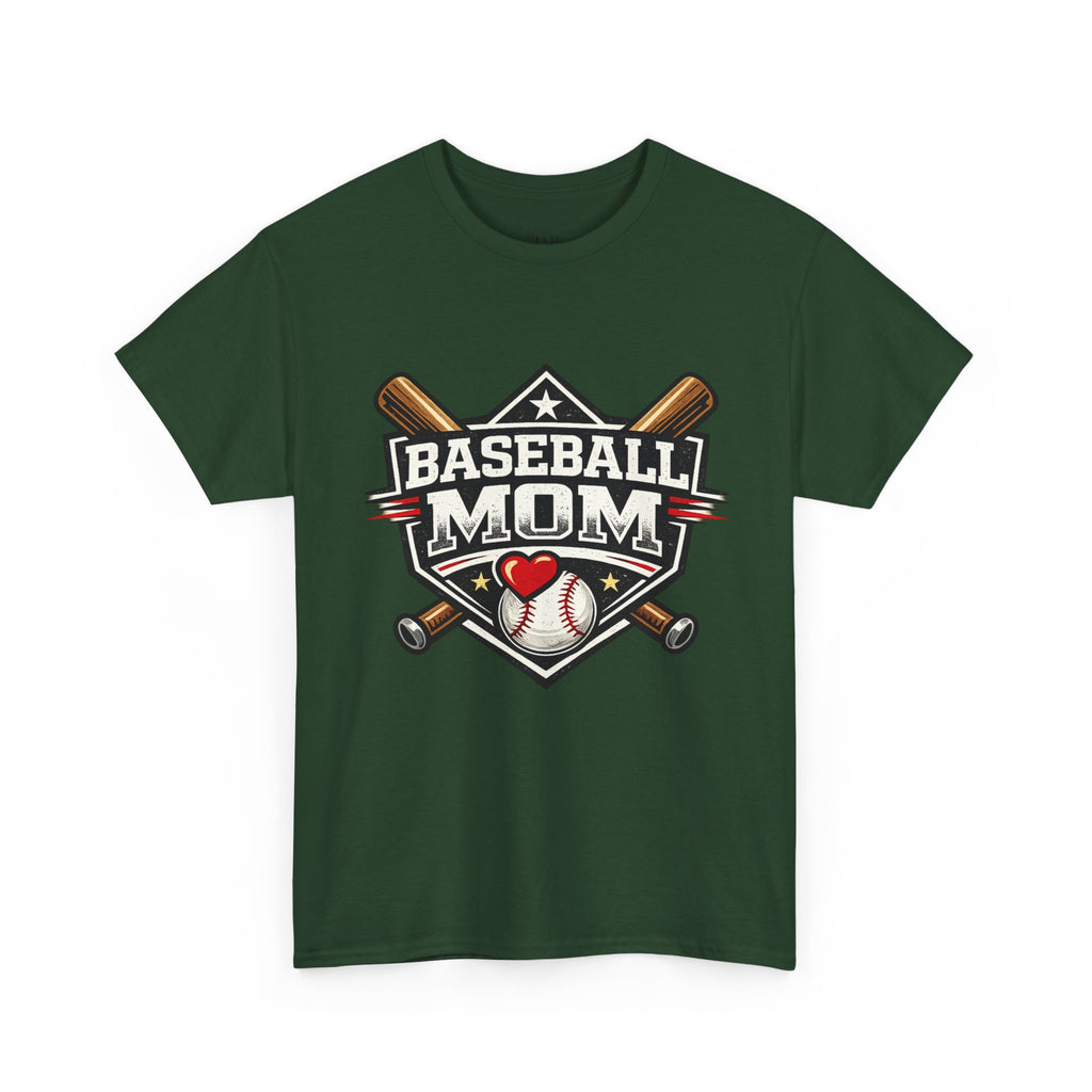 Baseball Mom T-Shirt — Personalized Back Name & Number Tee