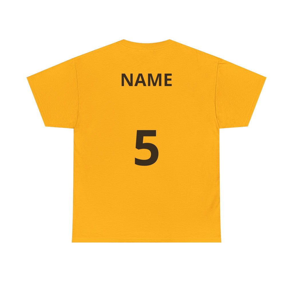 Baseball Dad T-Shirt — Personalized Back Name & Number Tee