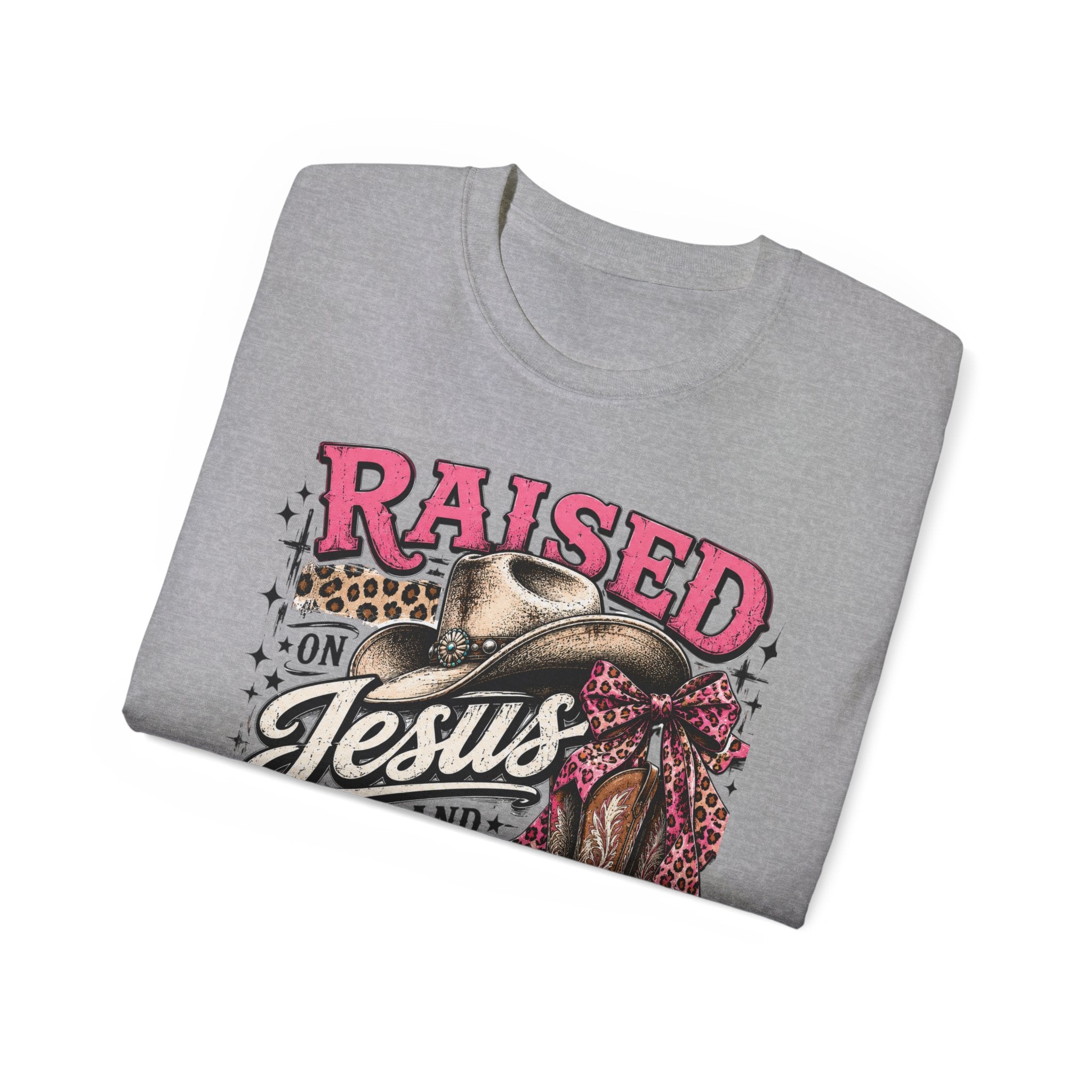 Raised on Jesus & Country Cotton Tee