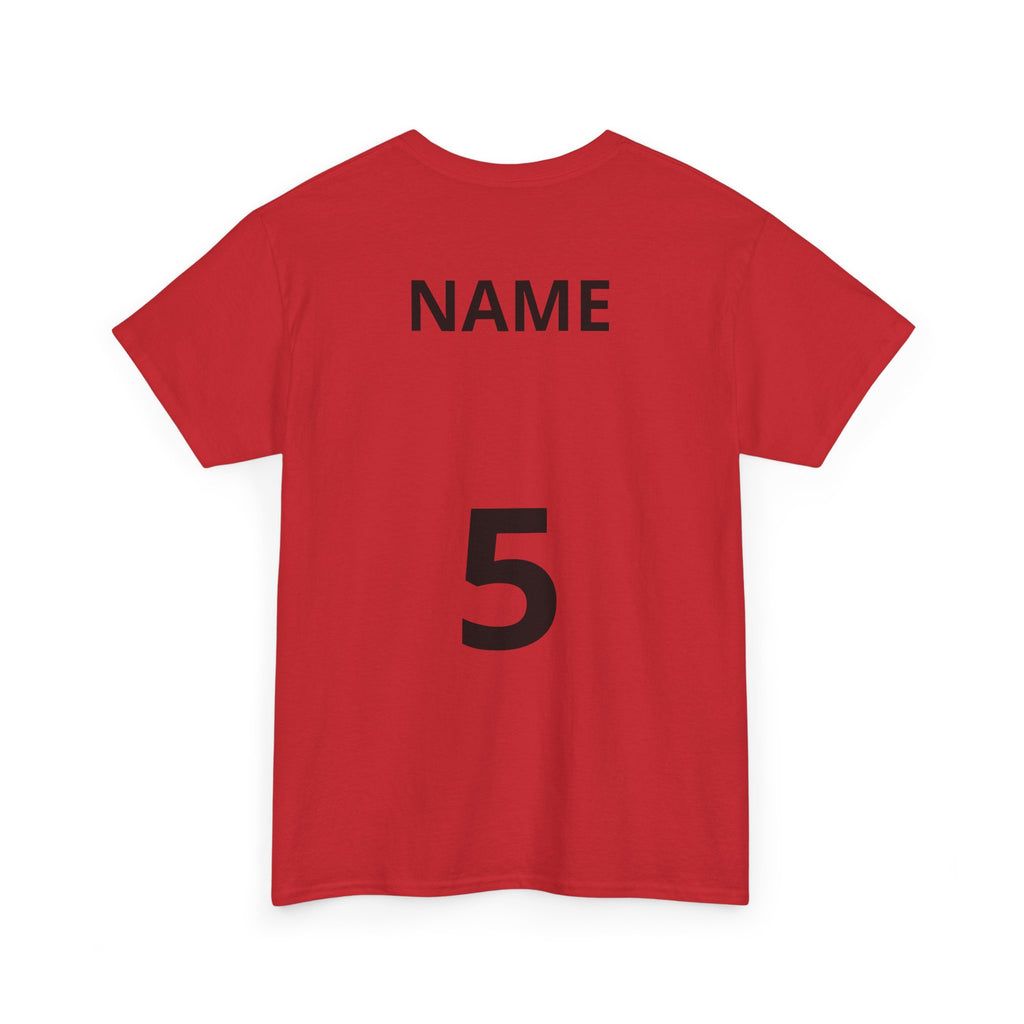 Baseball Dad T-Shirt — Personalized Back Name & Number Tee