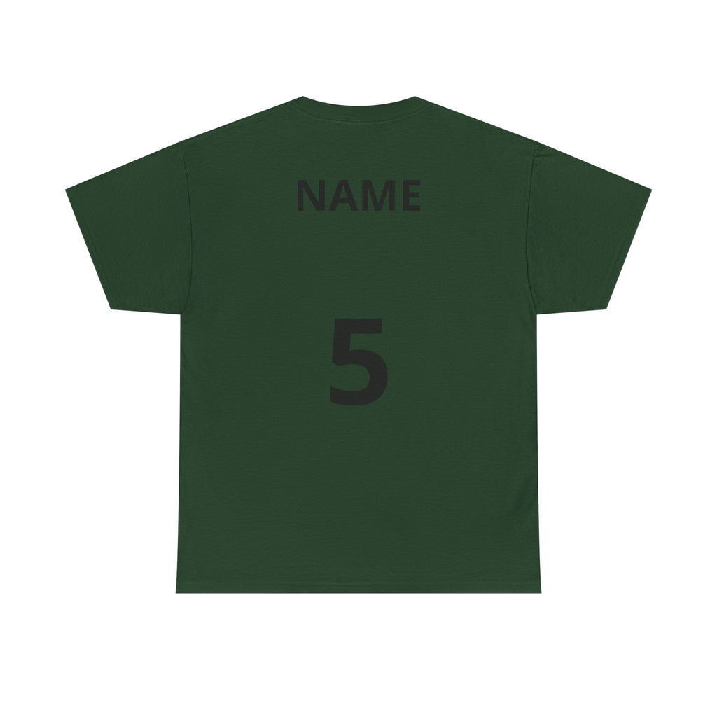 Baseball Dad T-Shirt — Personalized Back Name & Number Tee