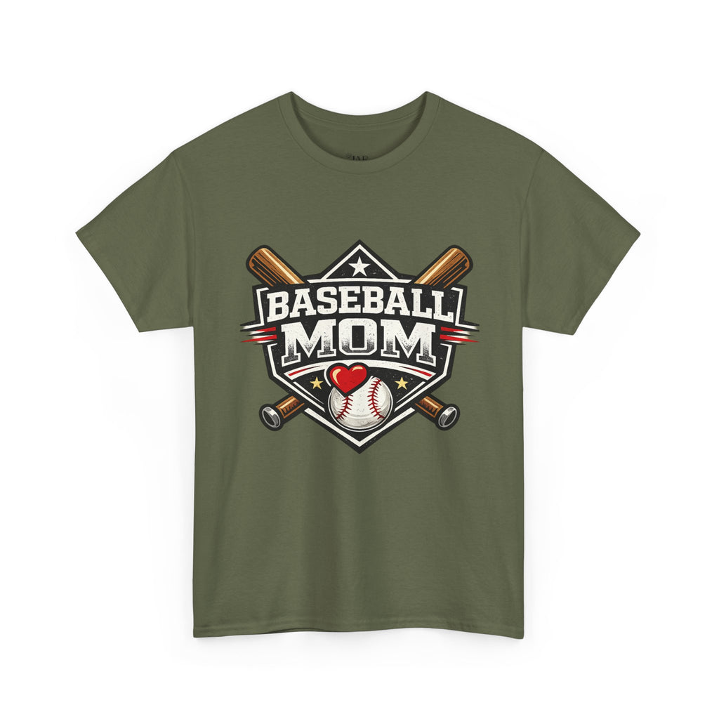 Baseball Mom T-Shirt — Personalized Back Name & Number Tee
