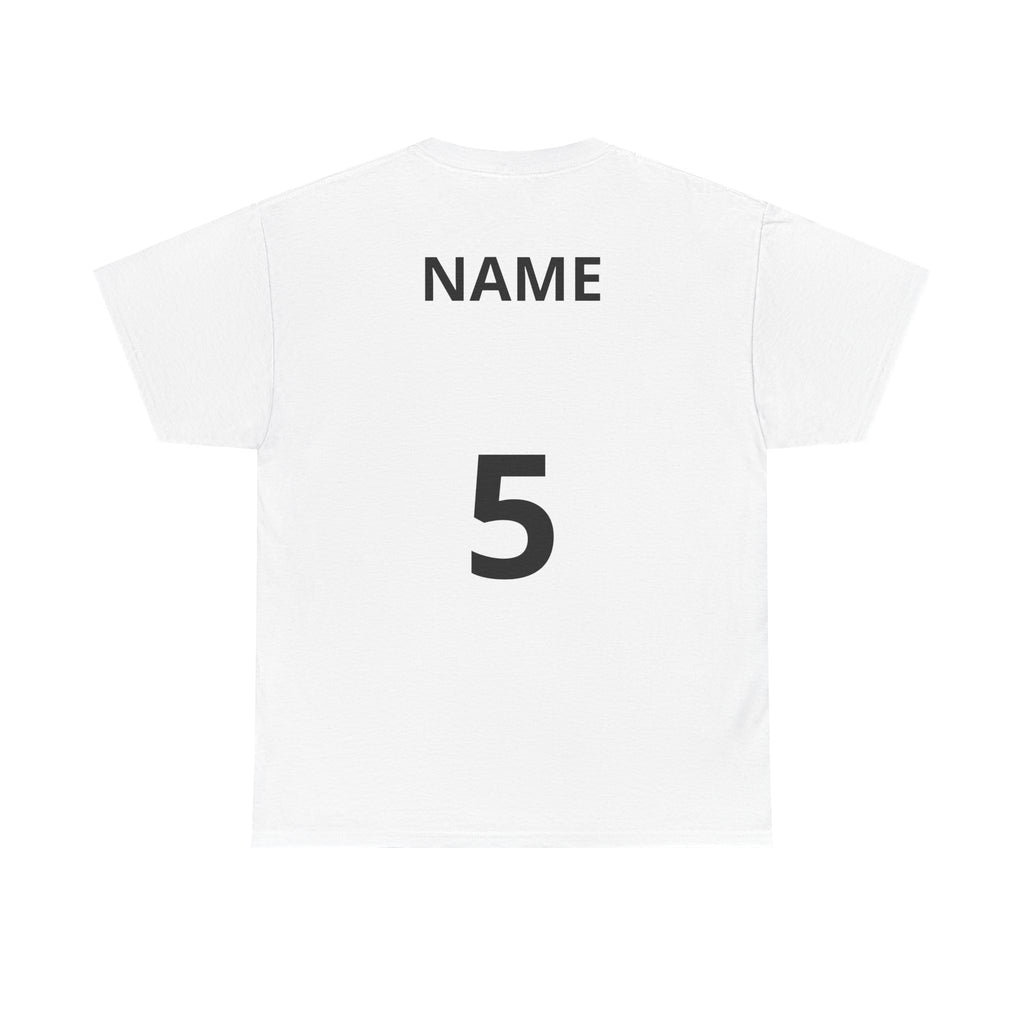 Baseball Dad T-Shirt — Personalized Back Name & Number Tee