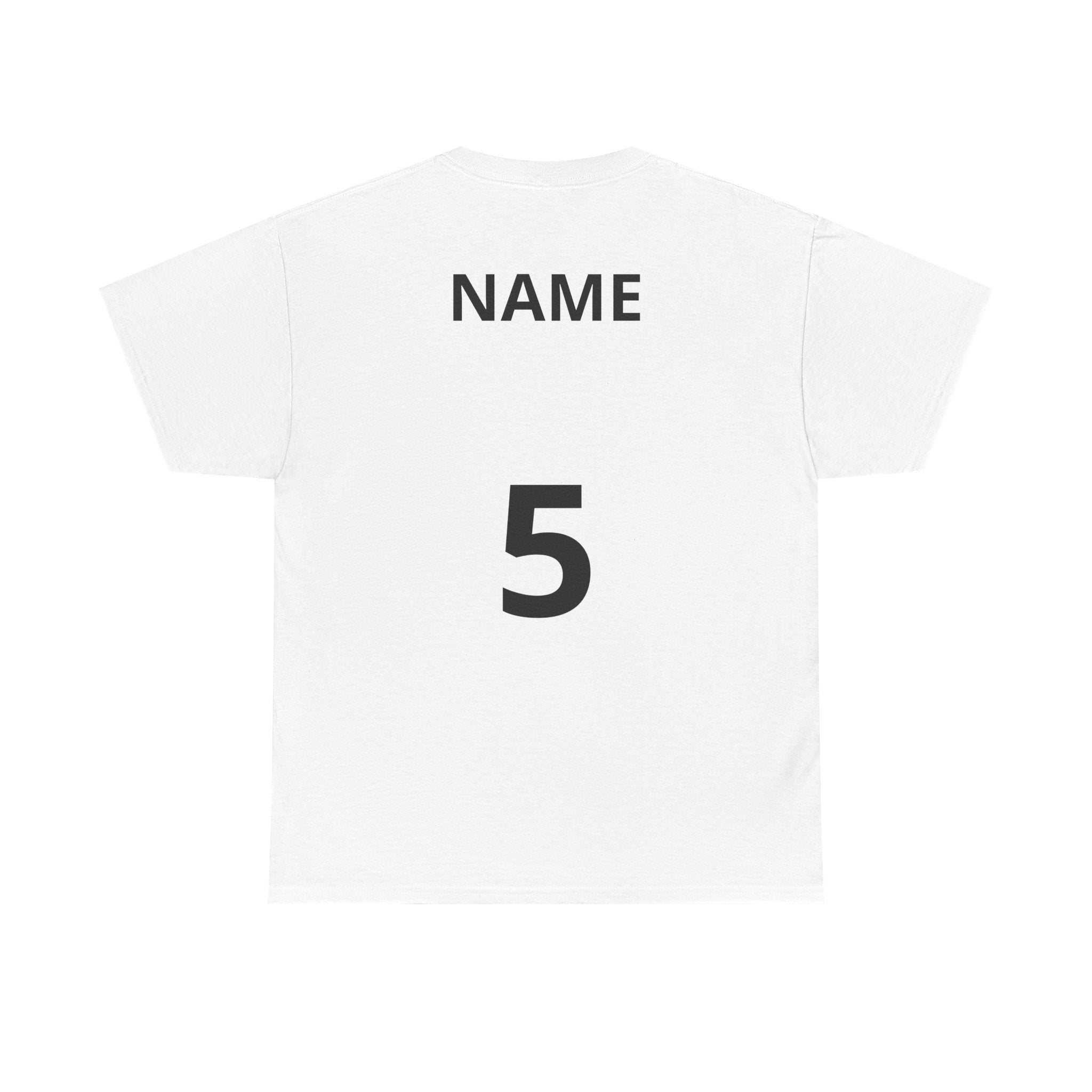 Baseball Dad T-Shirt — Personalized Back Name & Number Tee