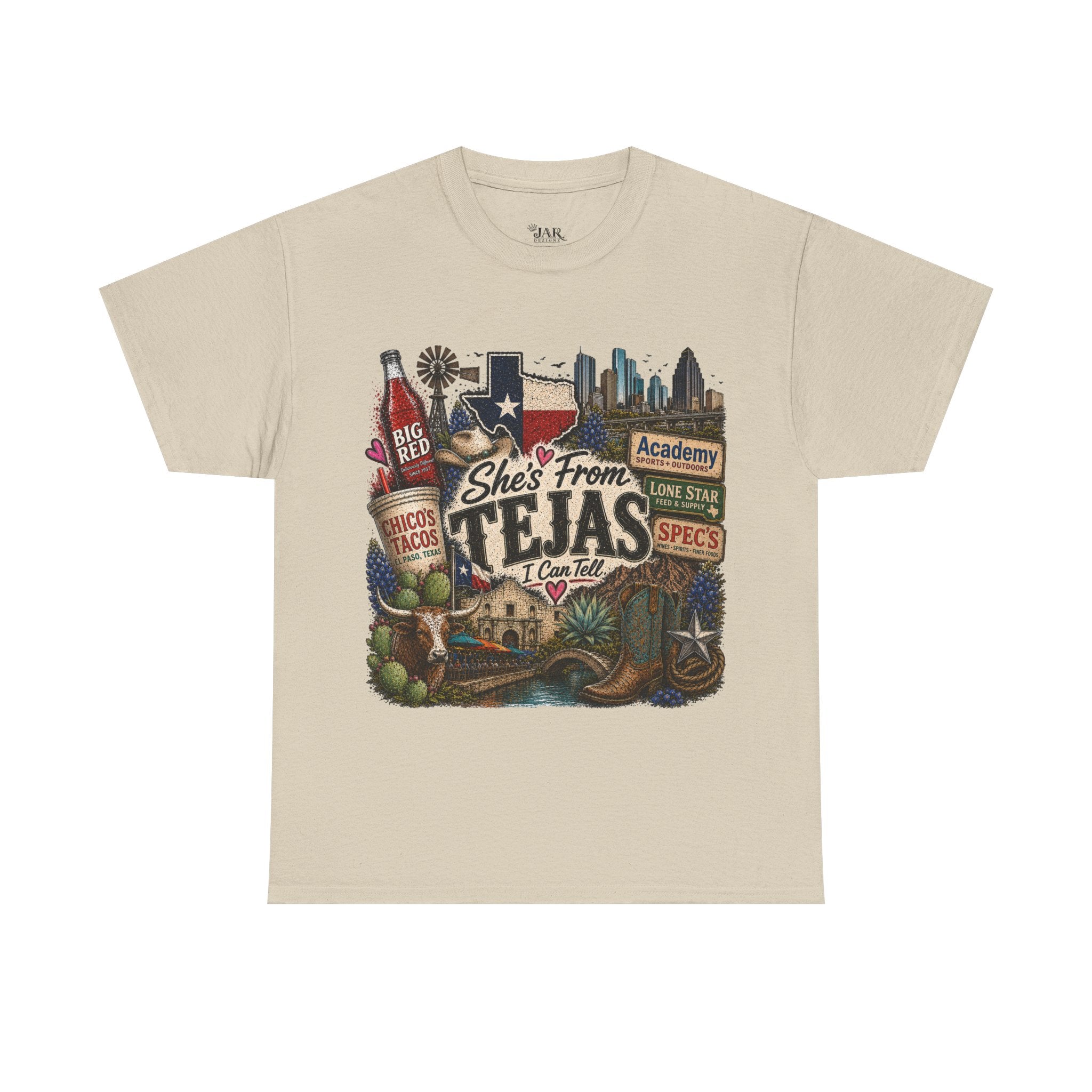 She’s from TEJAS Tee