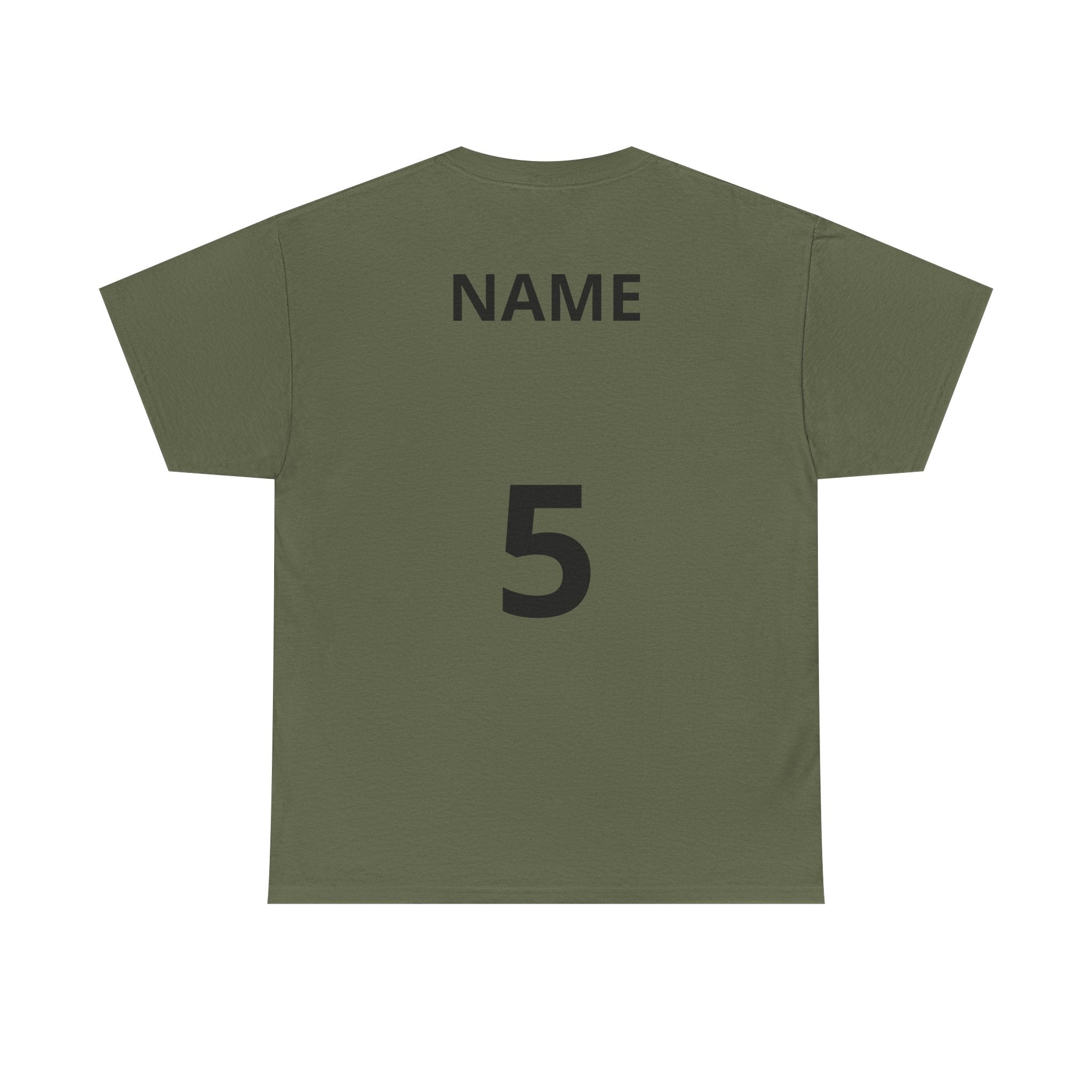 Baseball Dad T-Shirt — Personalized Back Name & Number Tee