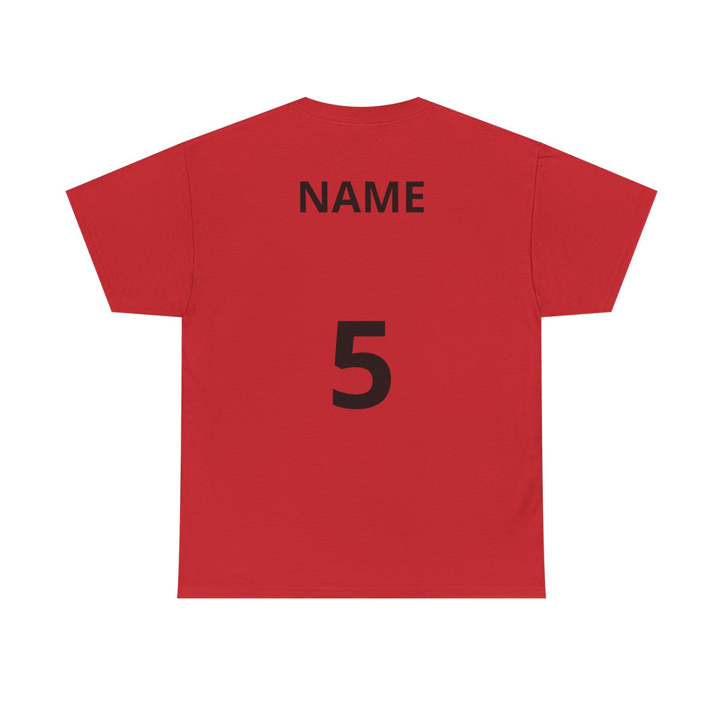 Baseball Dad T-Shirt — Personalized Back Name & Number Tee