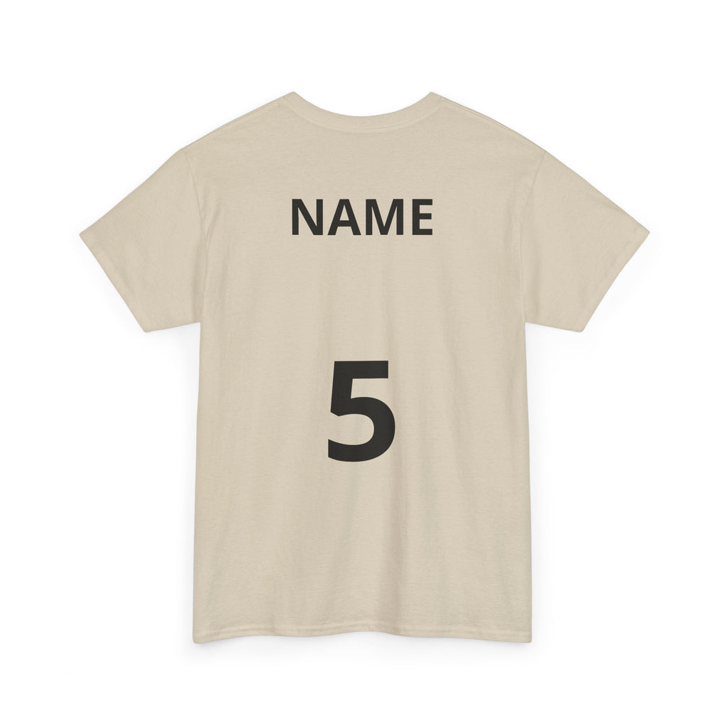 Baseball Dad T-Shirt — Personalized Back Name & Number Tee