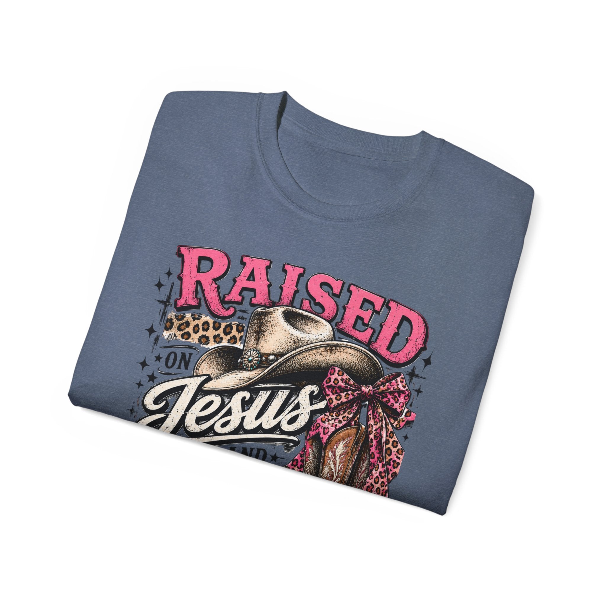 Raised on Jesus & Country Cotton Tee