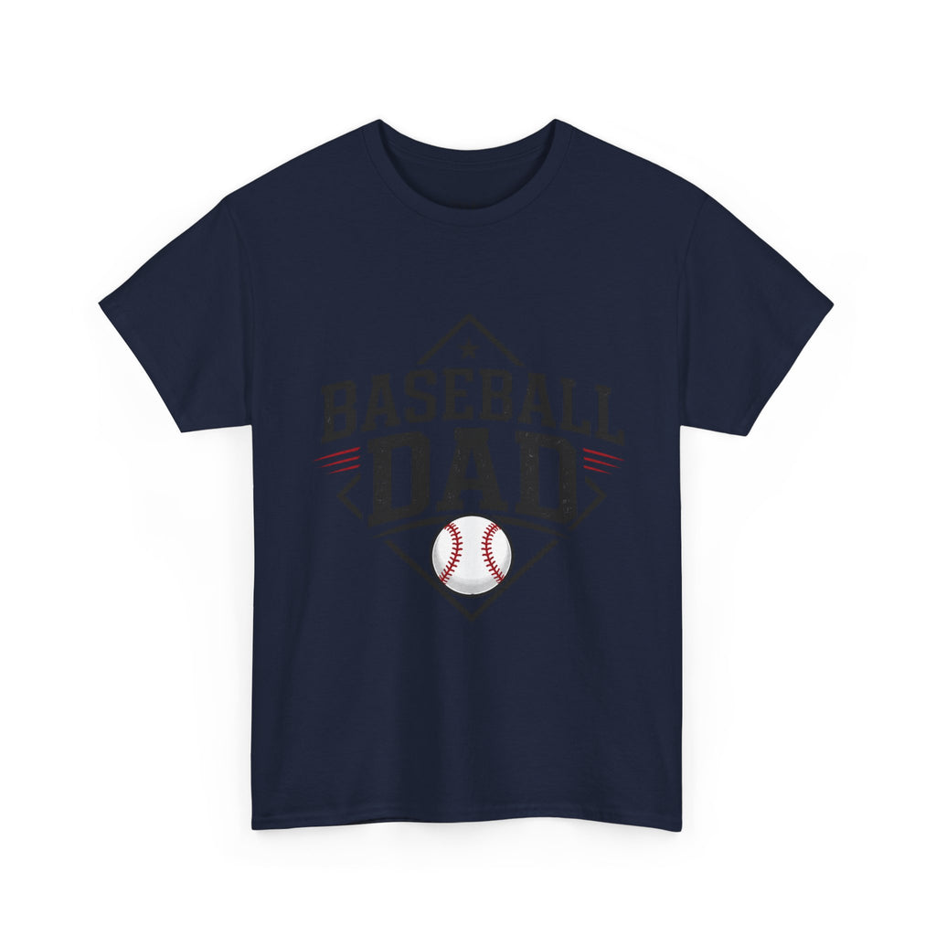 Baseball Dad T-Shirt — Personalized Back Name & Number Tee